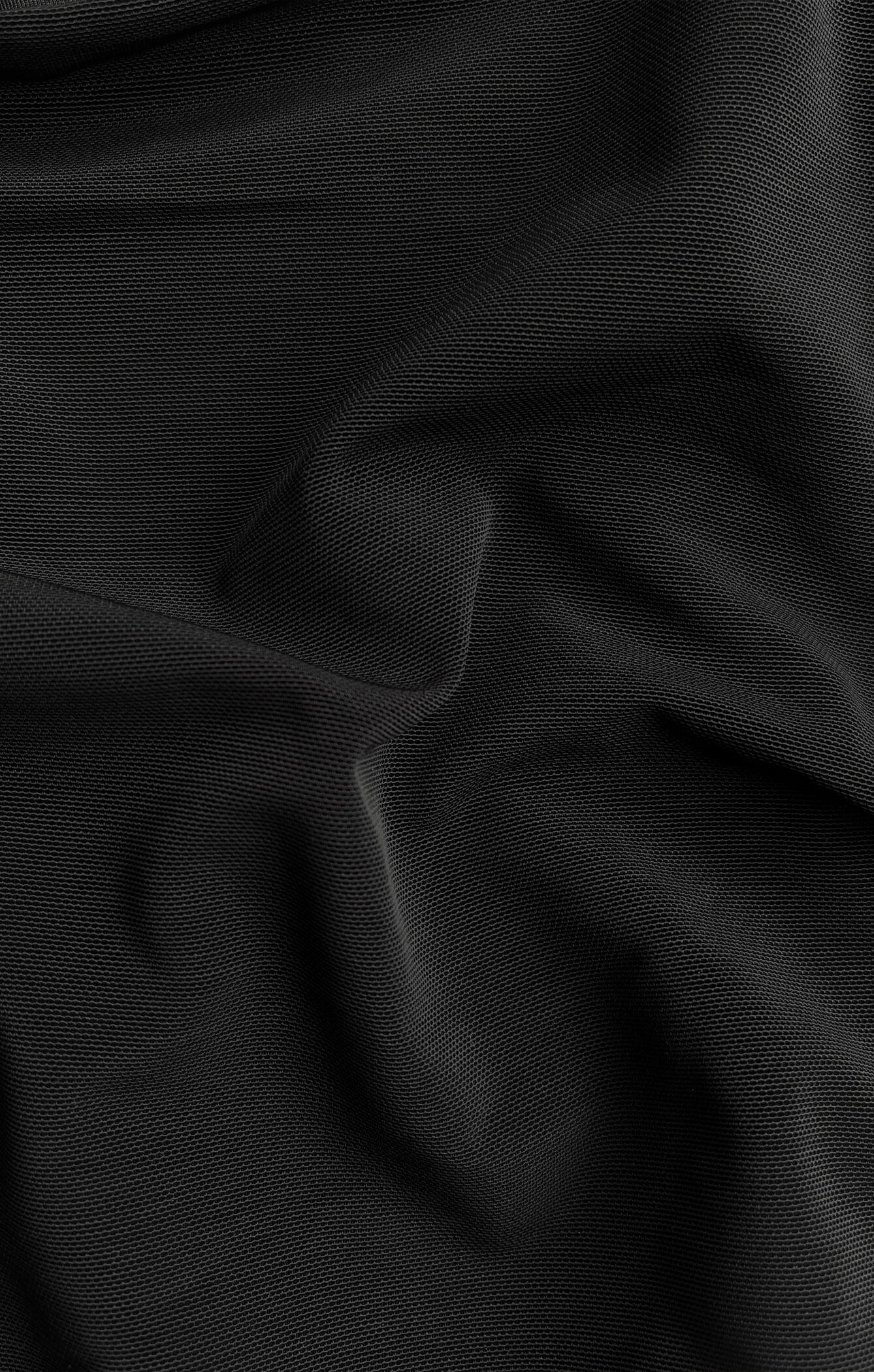 STRING TIE TOP - BLACK MESH - Image 6