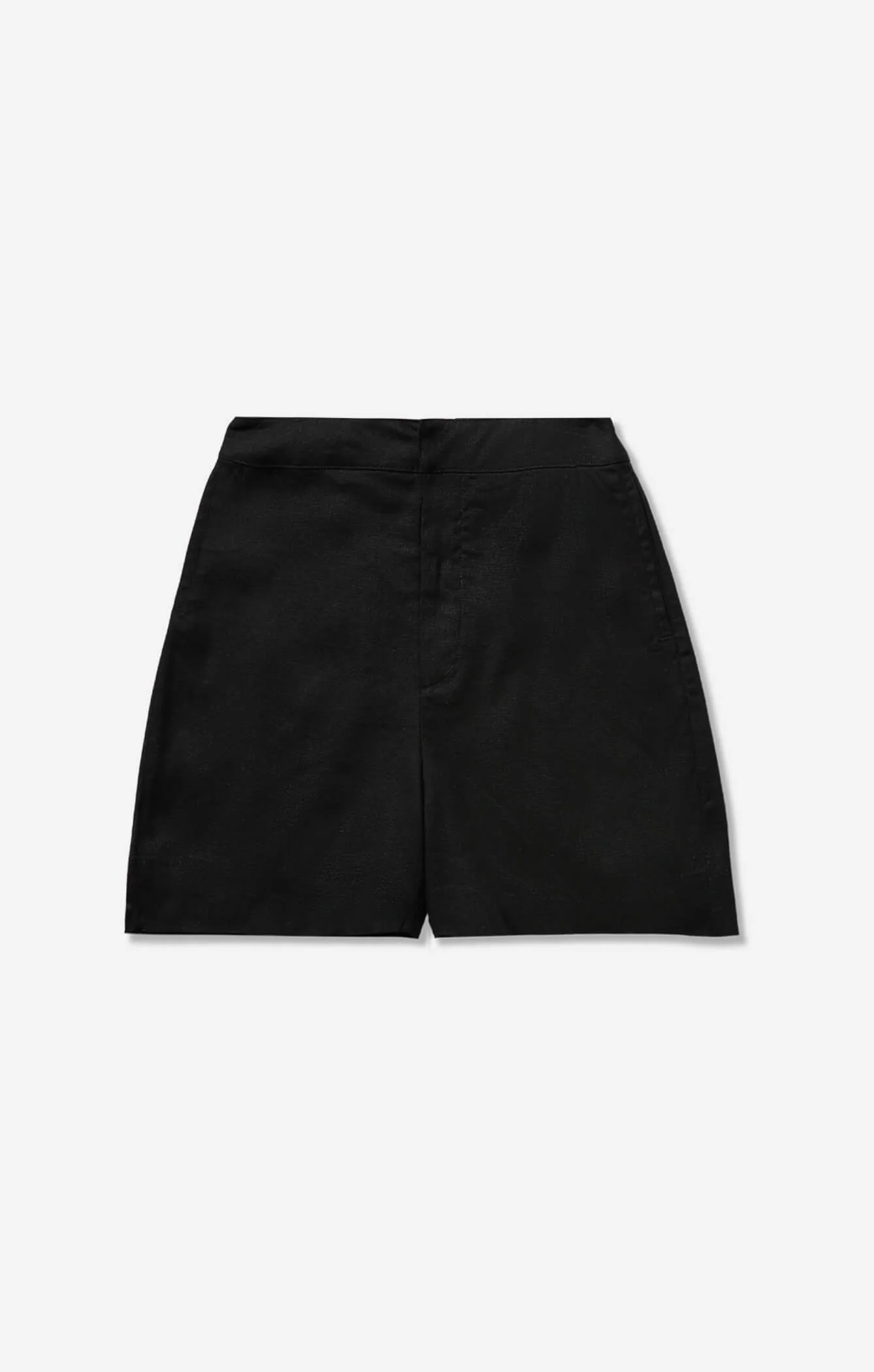 LINEN SHORT - BLACK - Image 5