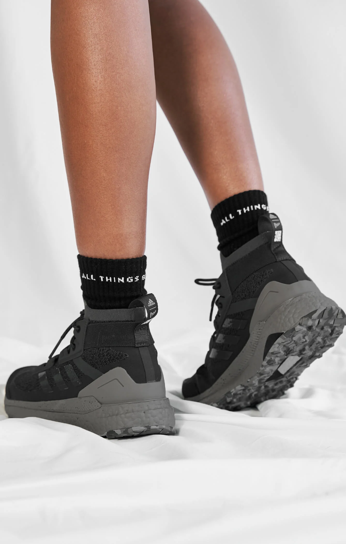 THE A.T.G CREW SOCK 3 PACK - BLACK - Image 4