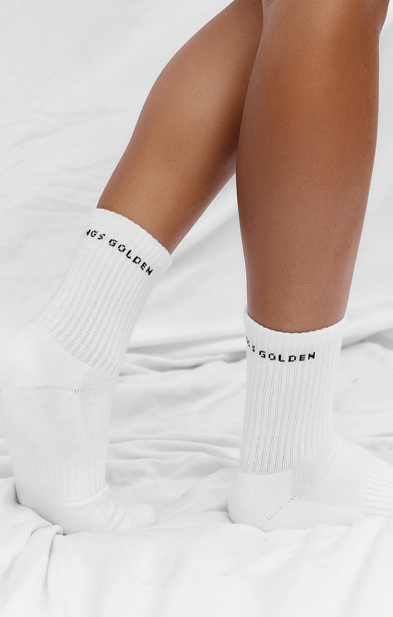 THE A.T.G CREW SOCK 3 PACK - WHITE - Image 3