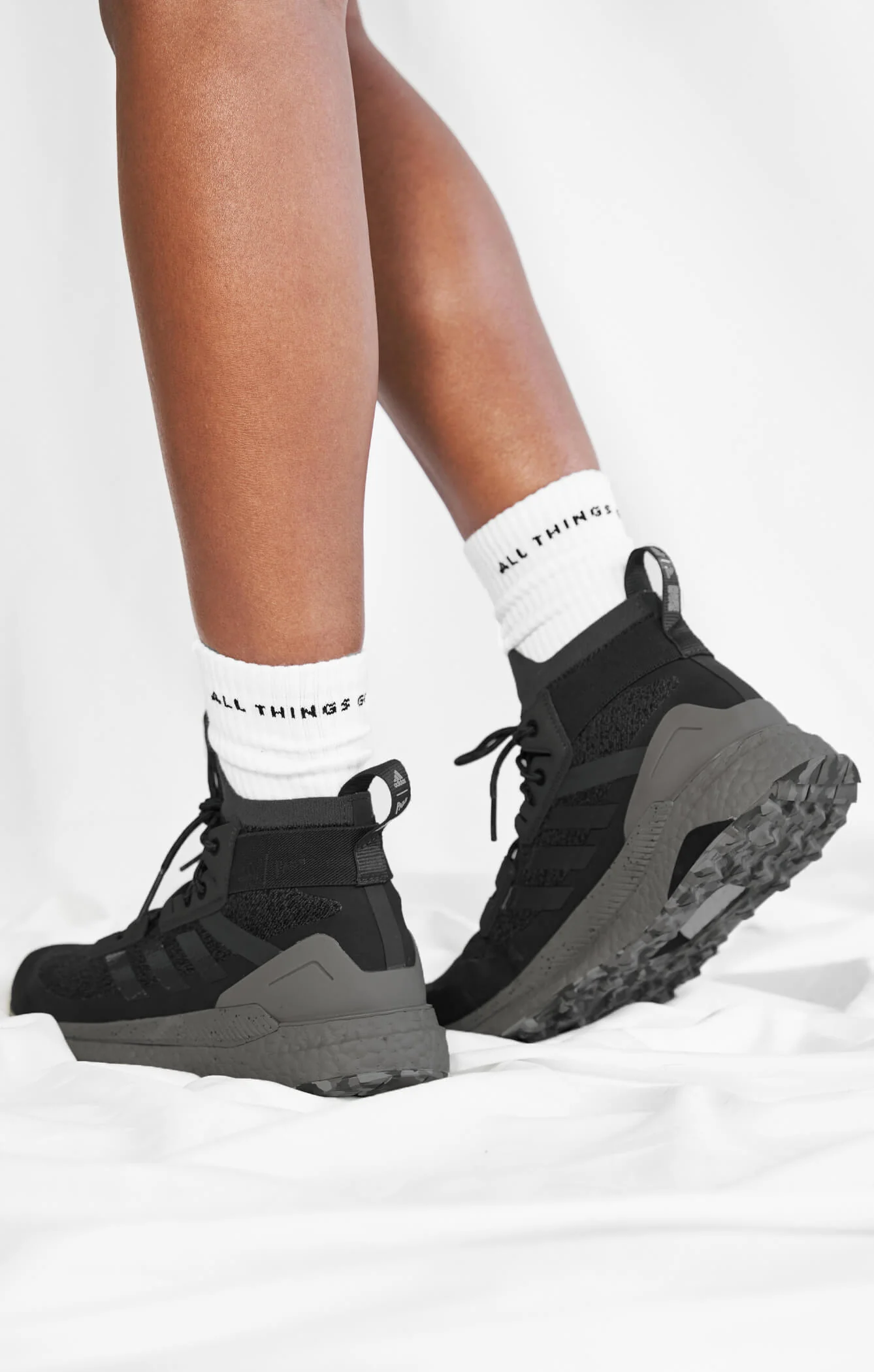 THE A.T.G CREW SOCK 3 PACK - WHITE - Image 5