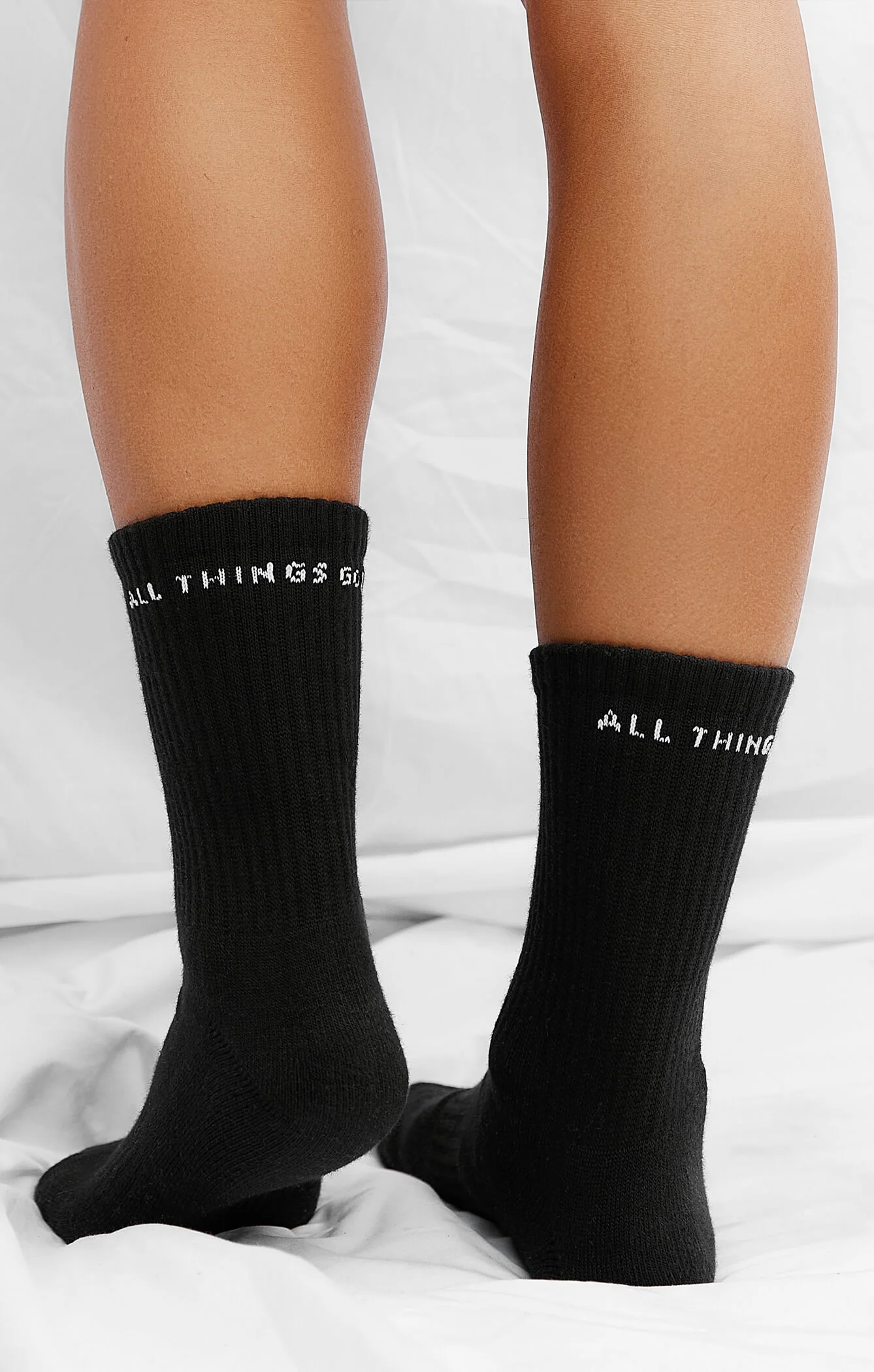 THE A.T.G CREW SOCK - BLACK - Image 3