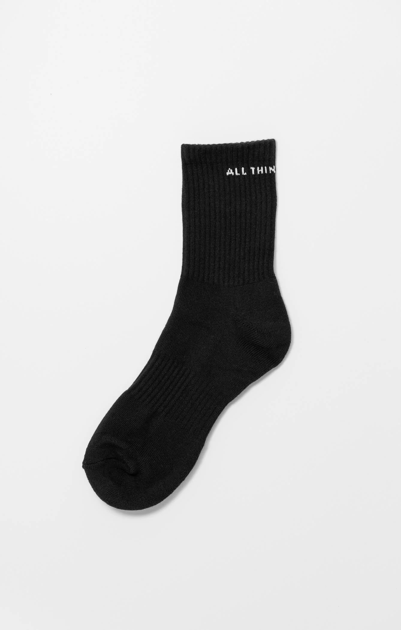 THE A.T.G CREW SOCK - BLACK - Image 4