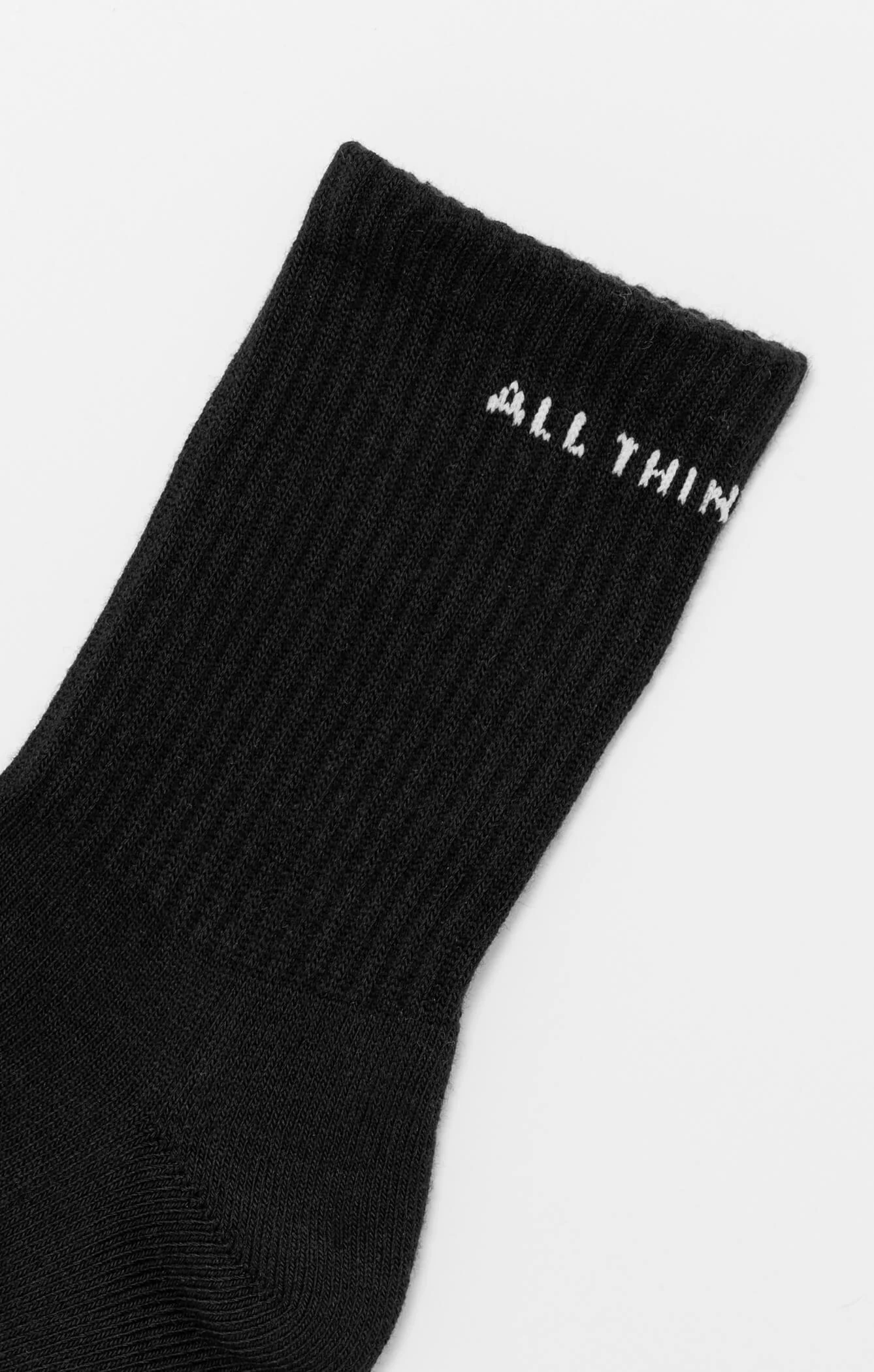 THE A.T.G CREW SOCK - BLACK - Image 5