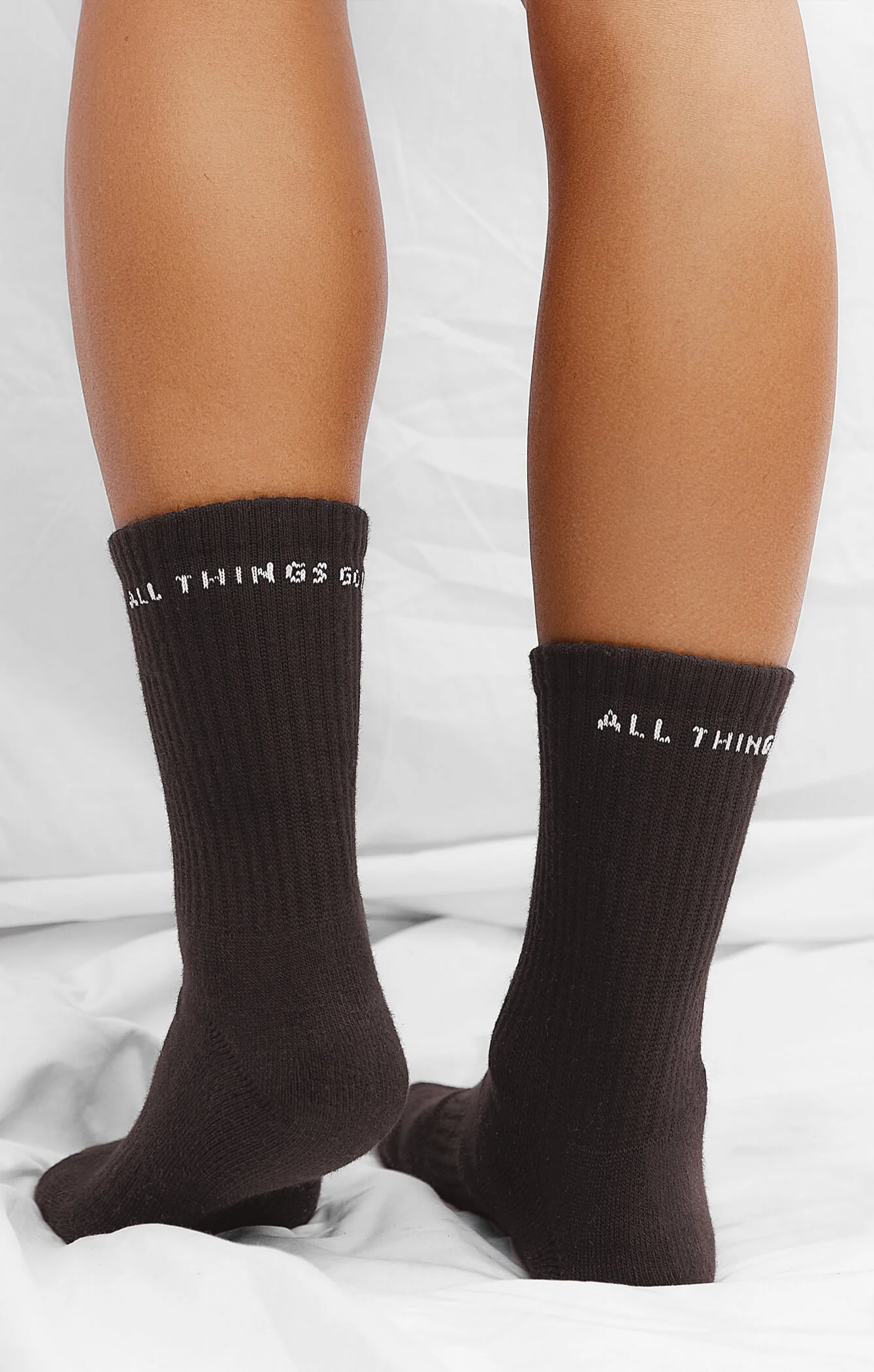 THE A.T.G CREW SOCK - ESPRESSO - Image 4