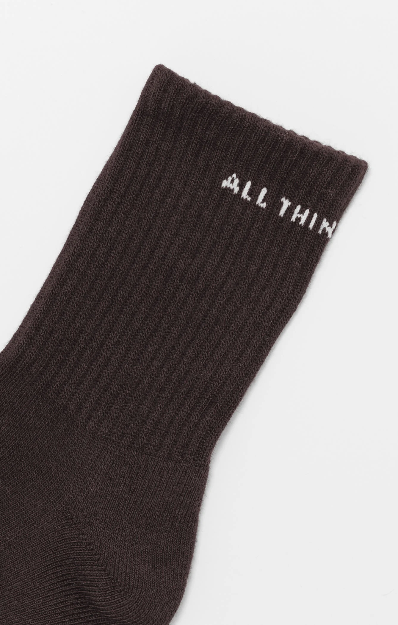 THE A.T.G CREW SOCK - ESPRESSO - Image 6