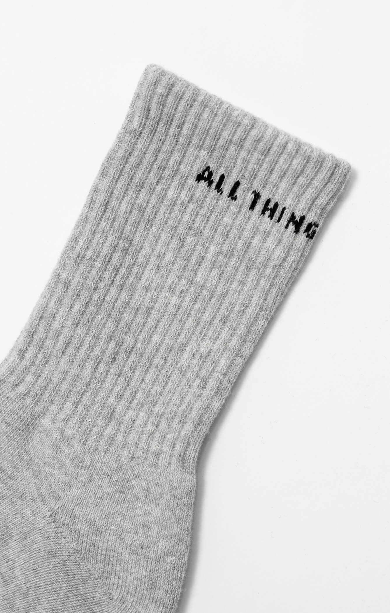 THE A.T.G CREW SOCK - GREY - Image 6