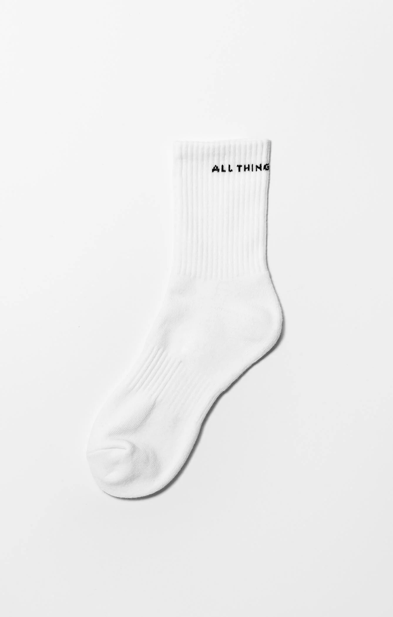 THE A.T.G CREW SOCK - WHITE - Image 5