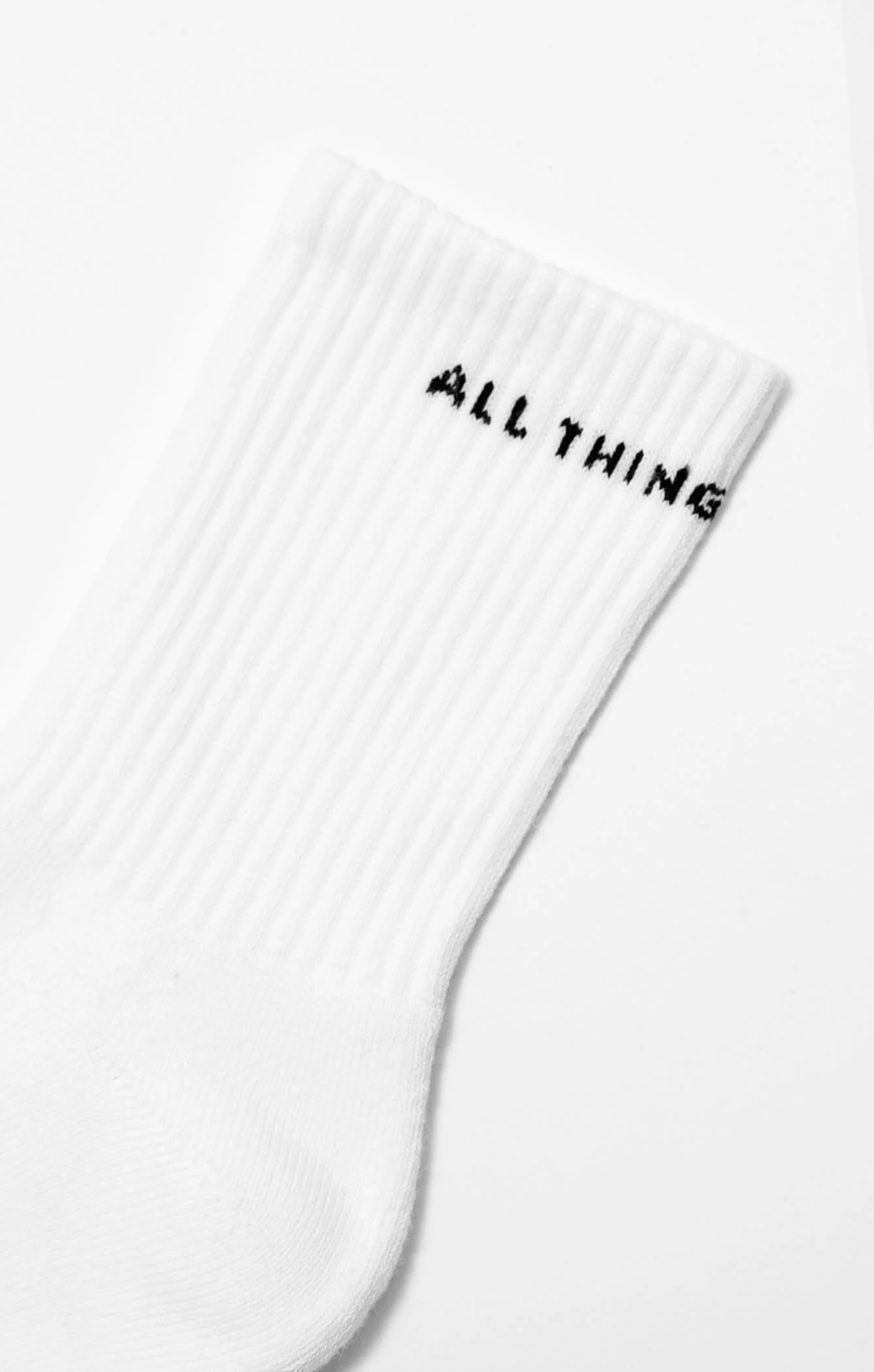 THE A.T.G CREW SOCK - WHITE - Image 6