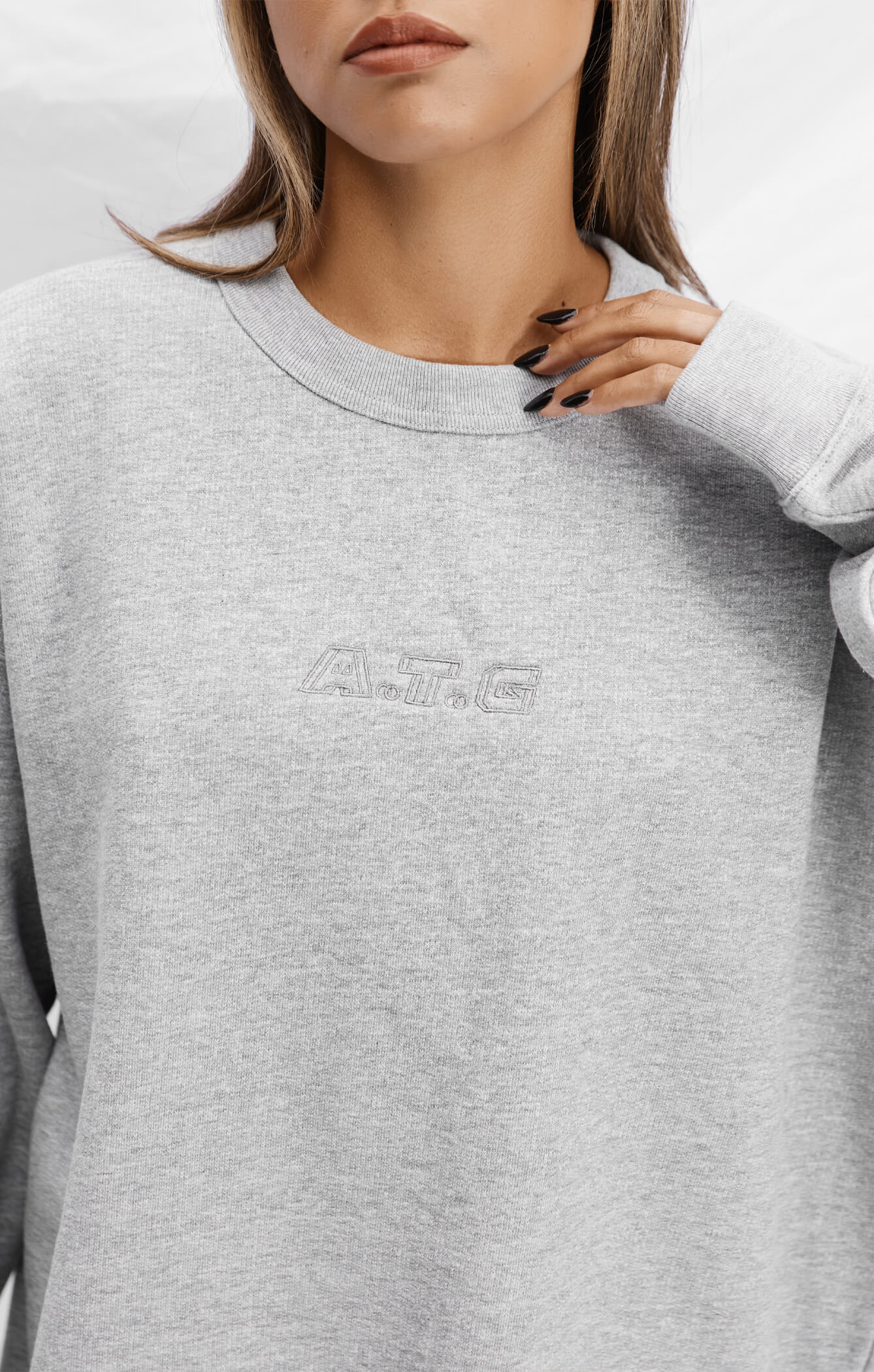 THE SWEAT™ CREW - HEATHER GREY - Image 2