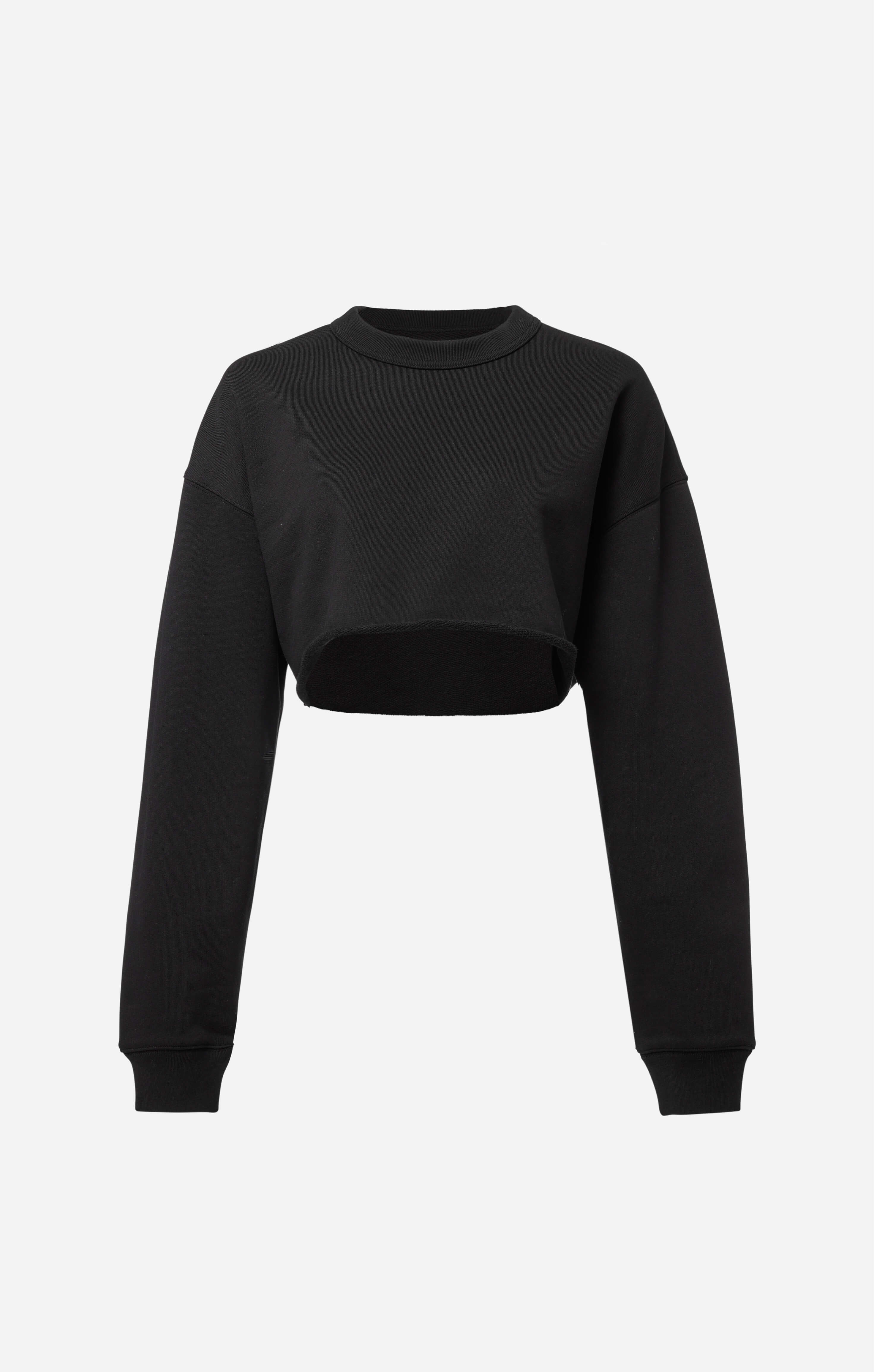 THE SWEAT™ CROPPED CREW - BLACK - Image 7
