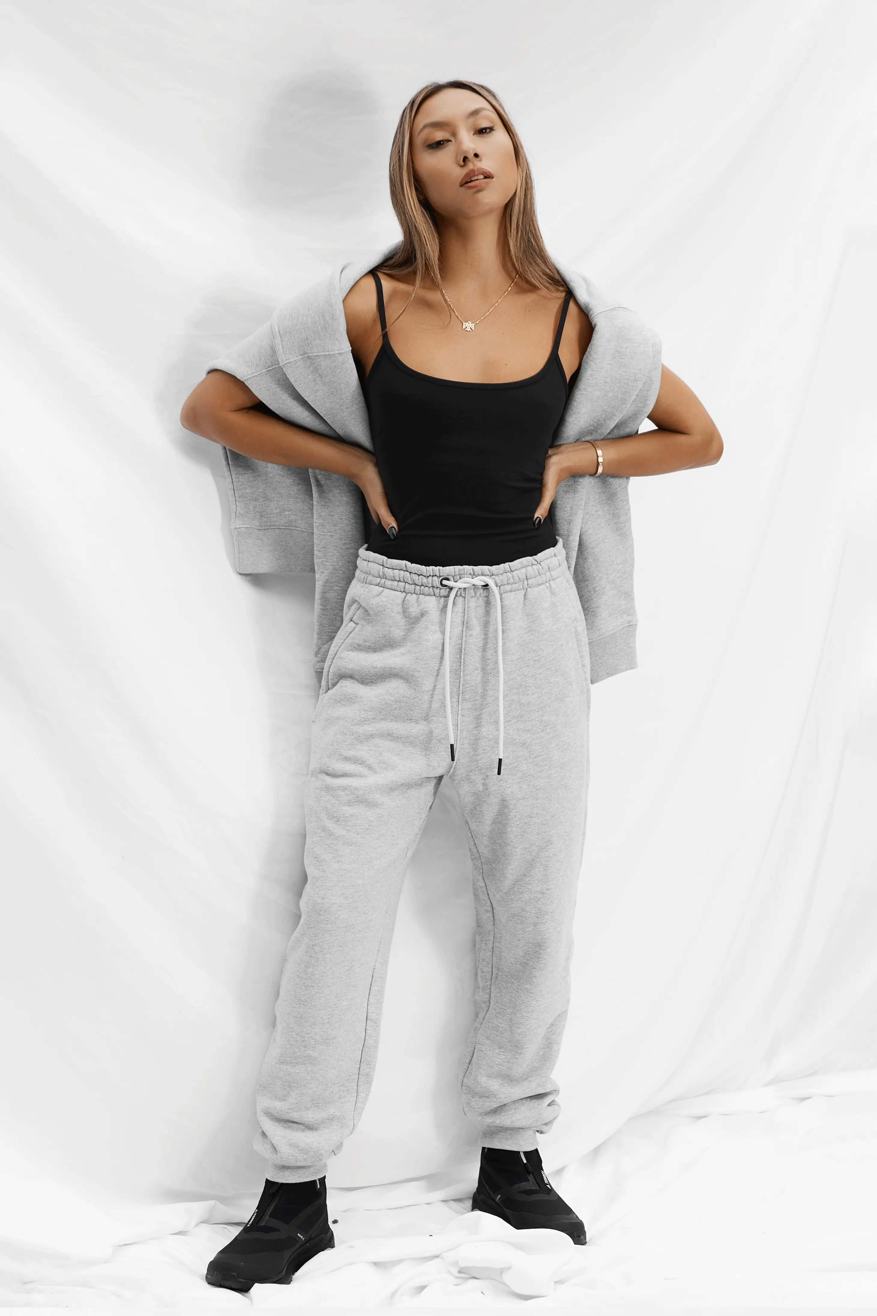 THE SWEAT™ TRACK PANT - HEATHER GREY - Image 7