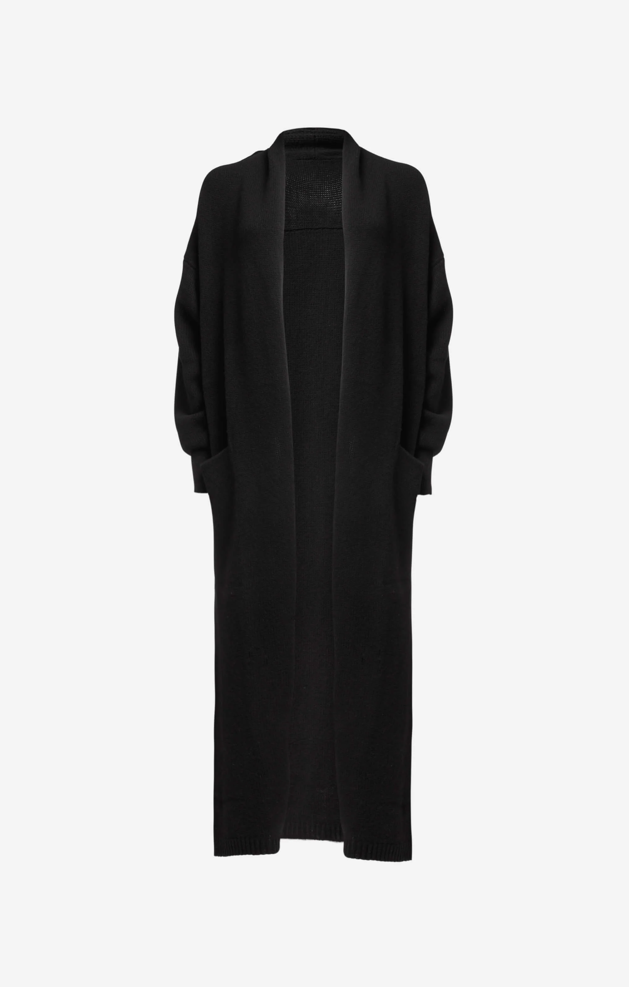 THE CARDIGAN COAT - BLACK - Image 9