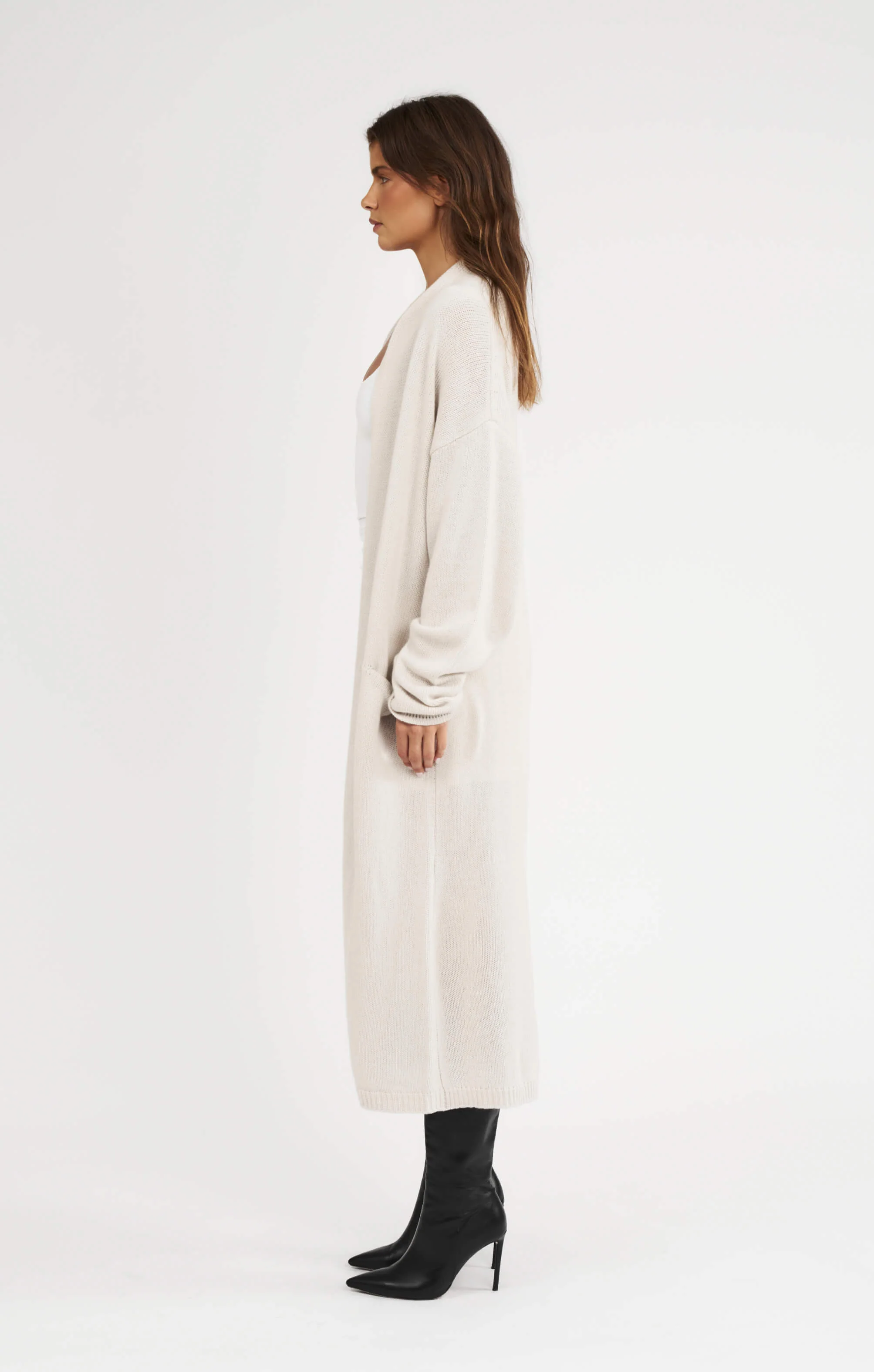 THE CARDIGAN COAT - BONE - Image 7