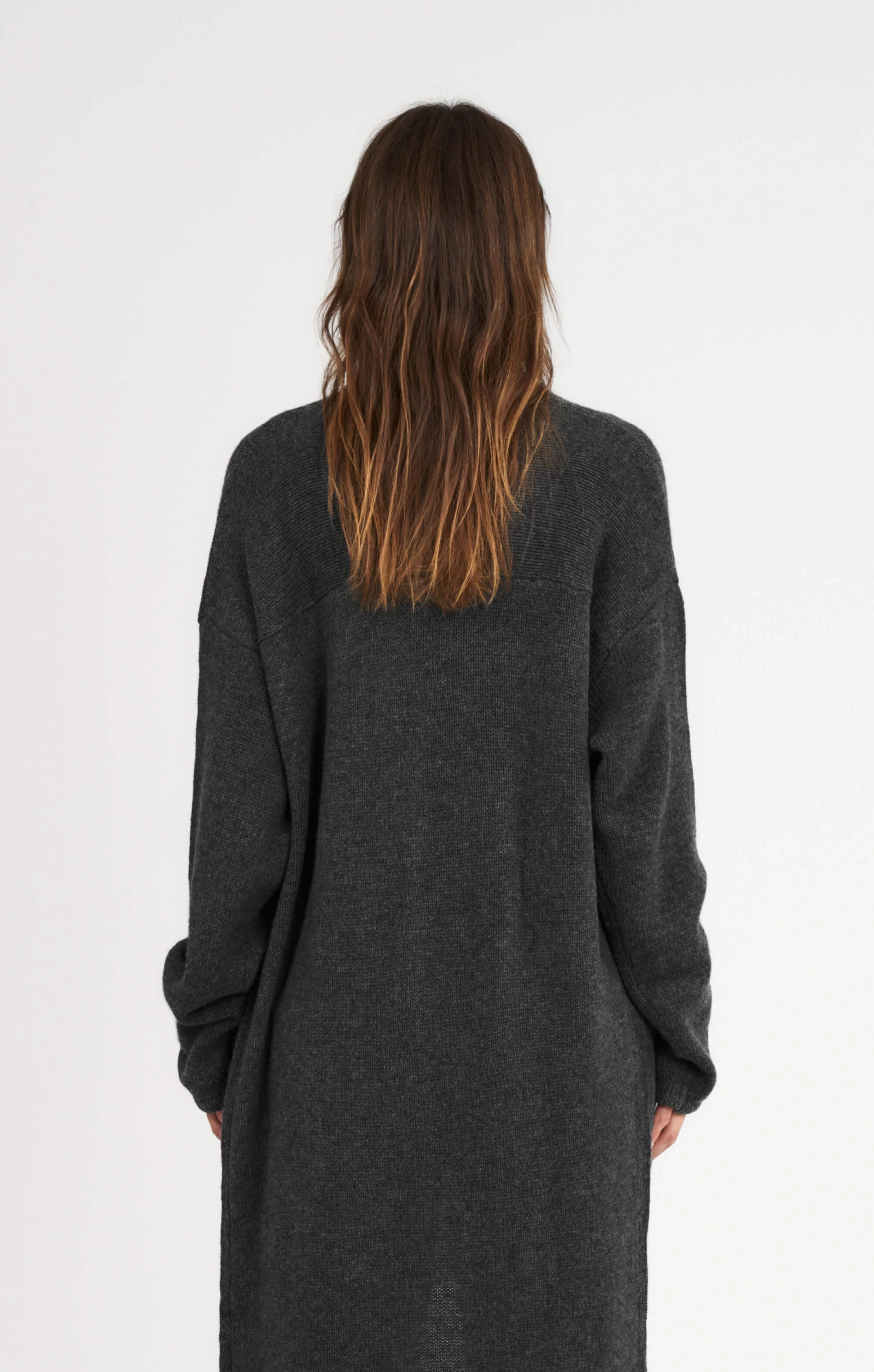 THE CARDIGAN COAT - CHARCOAL - Image 5