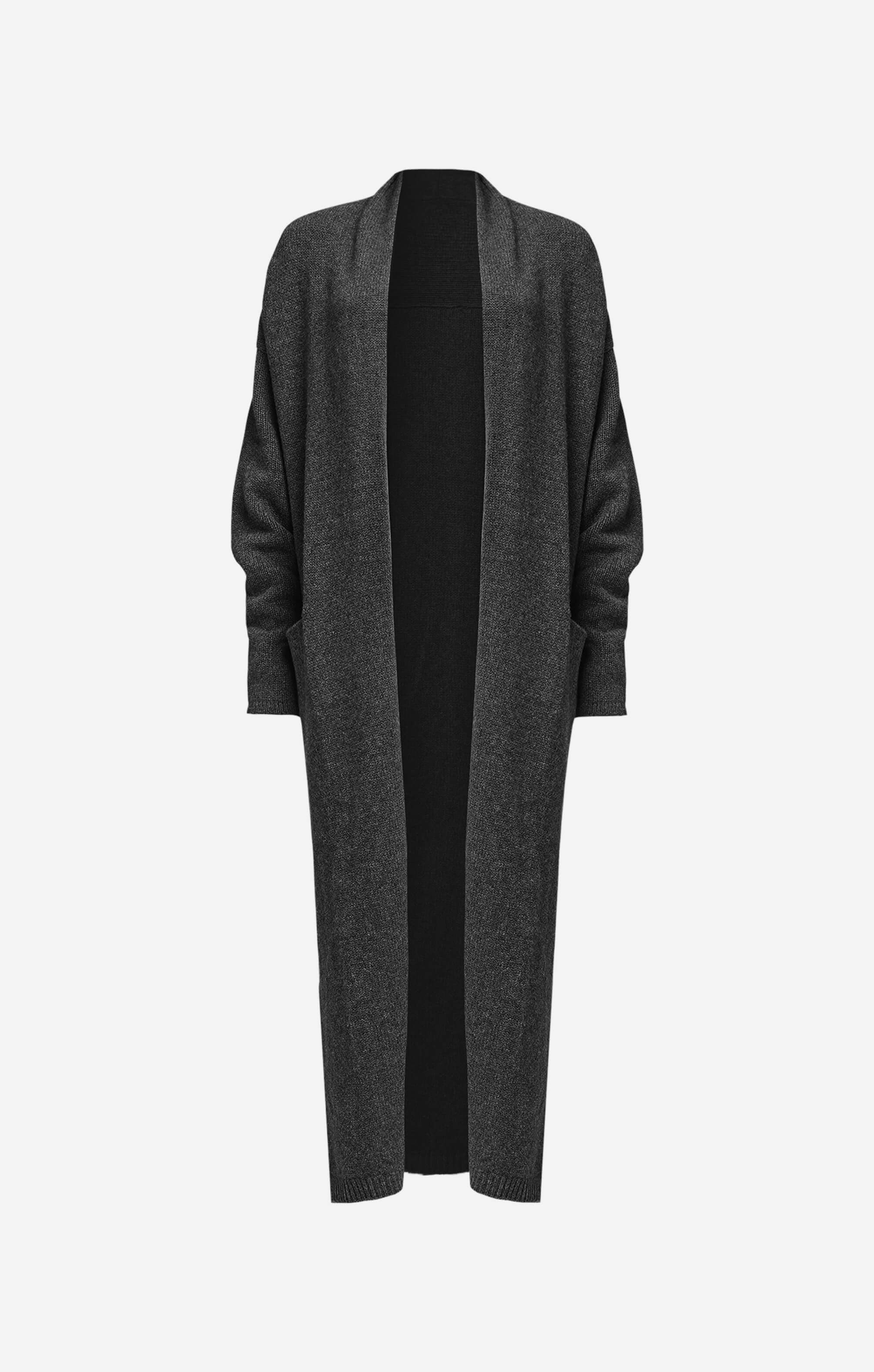 THE CARDIGAN COAT - CHARCOAL - Image 7