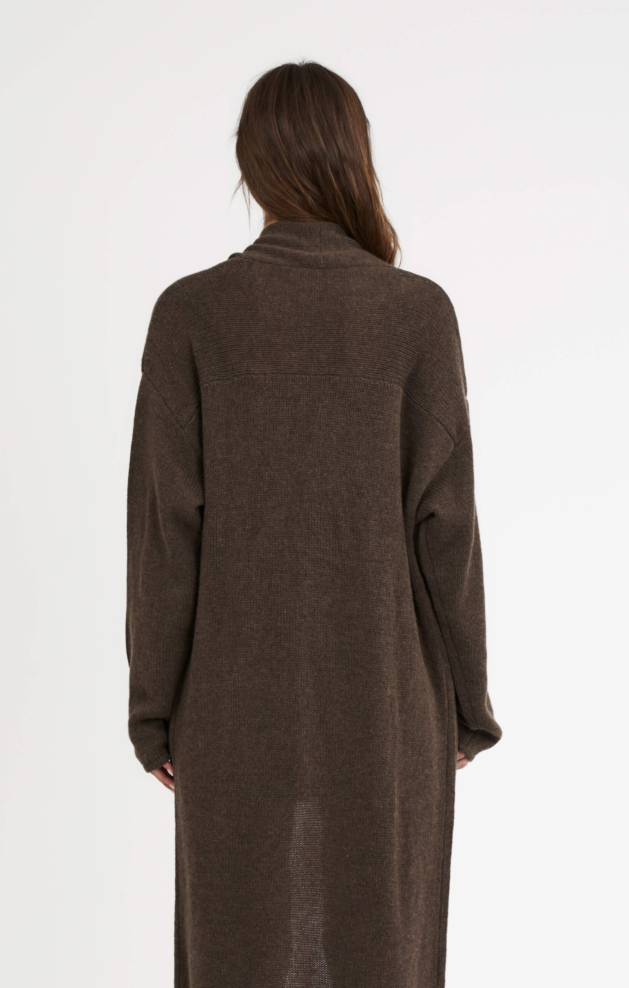 THE CARDIGAN COAT - ESPRESSO MARLE - Image 4