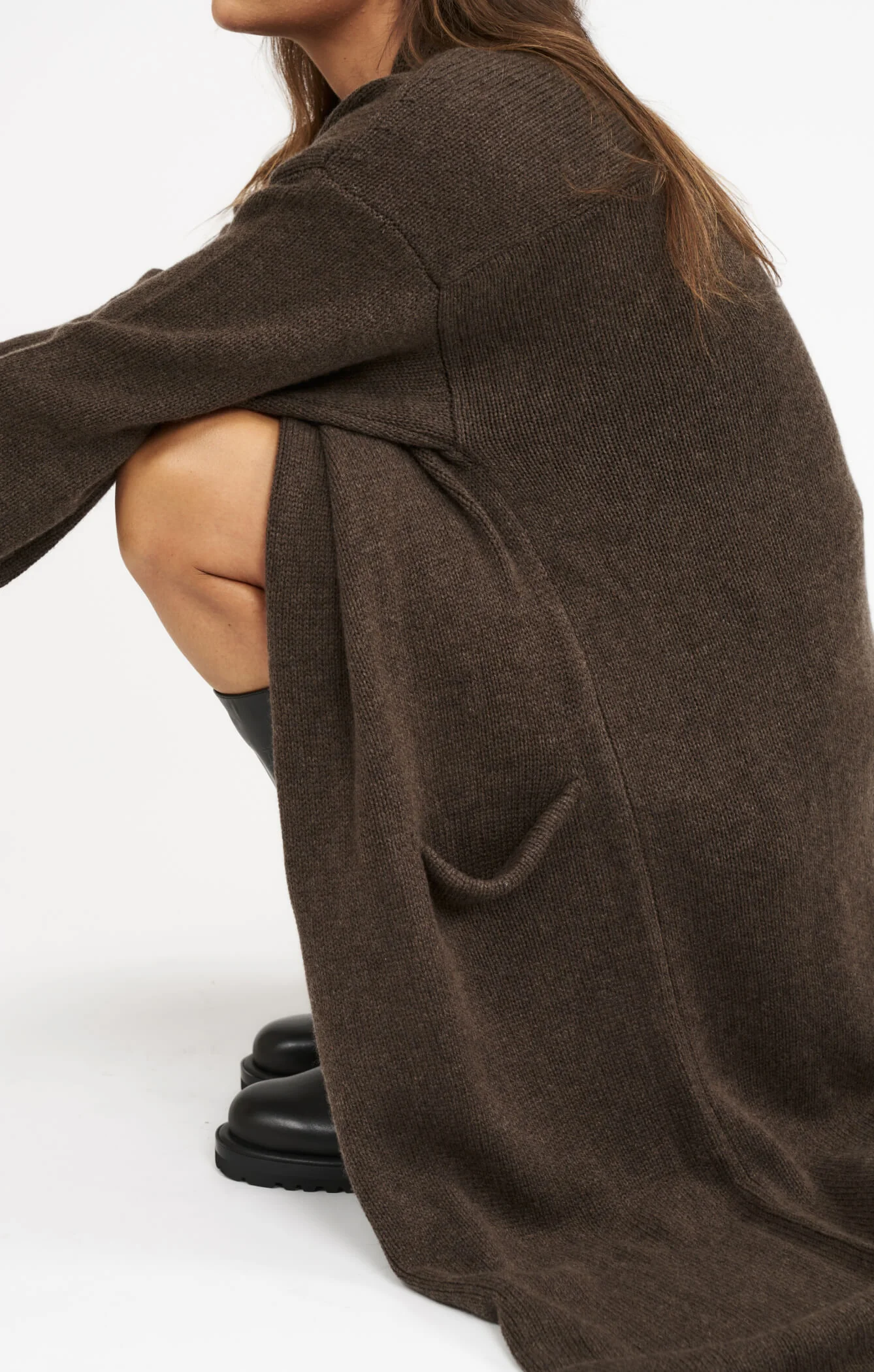 THE CARDIGAN COAT - ESPRESSO MARLE - Image 5