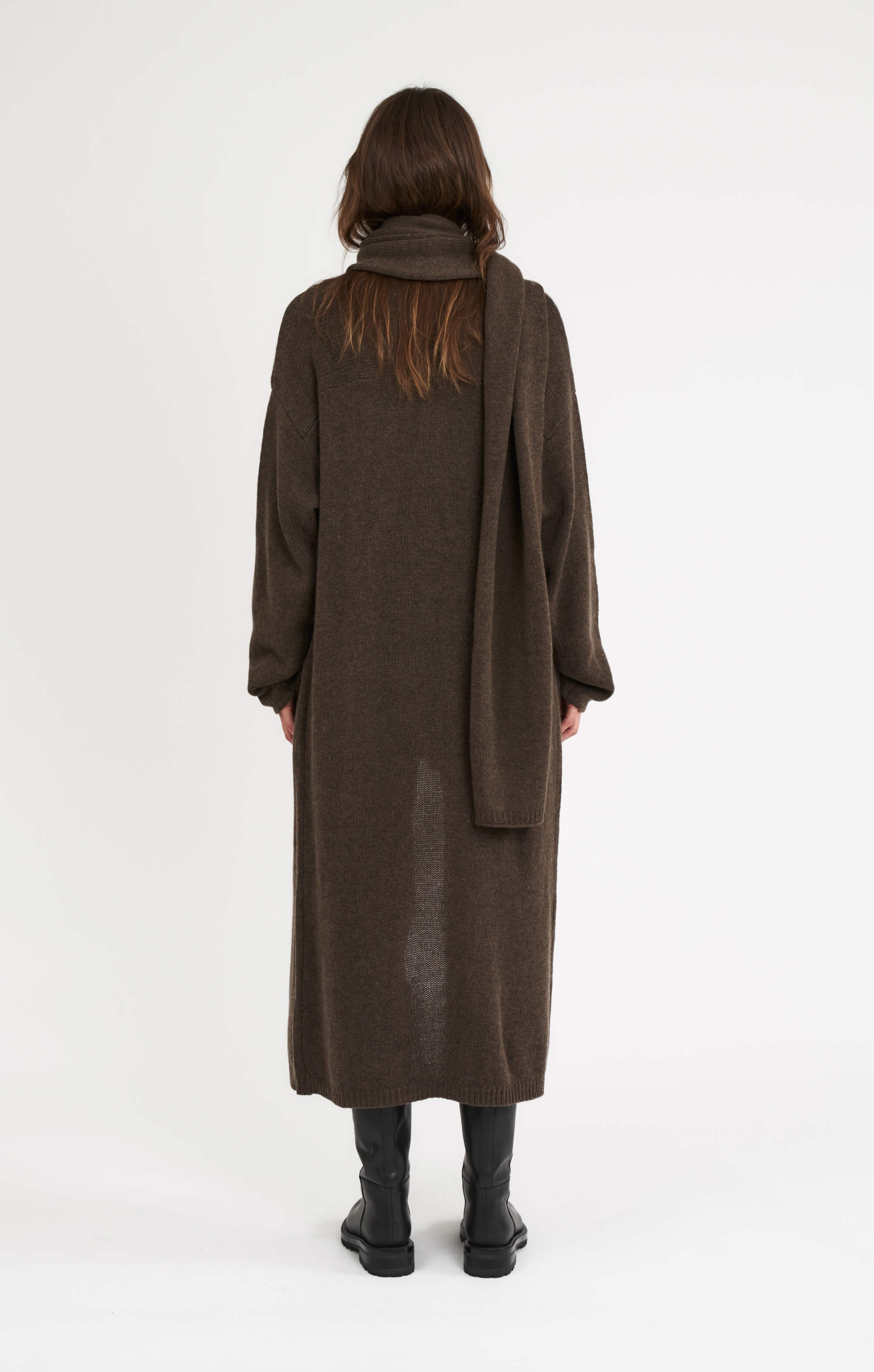 THE CARDIGAN COAT - ESPRESSO MARLE - Image 8
