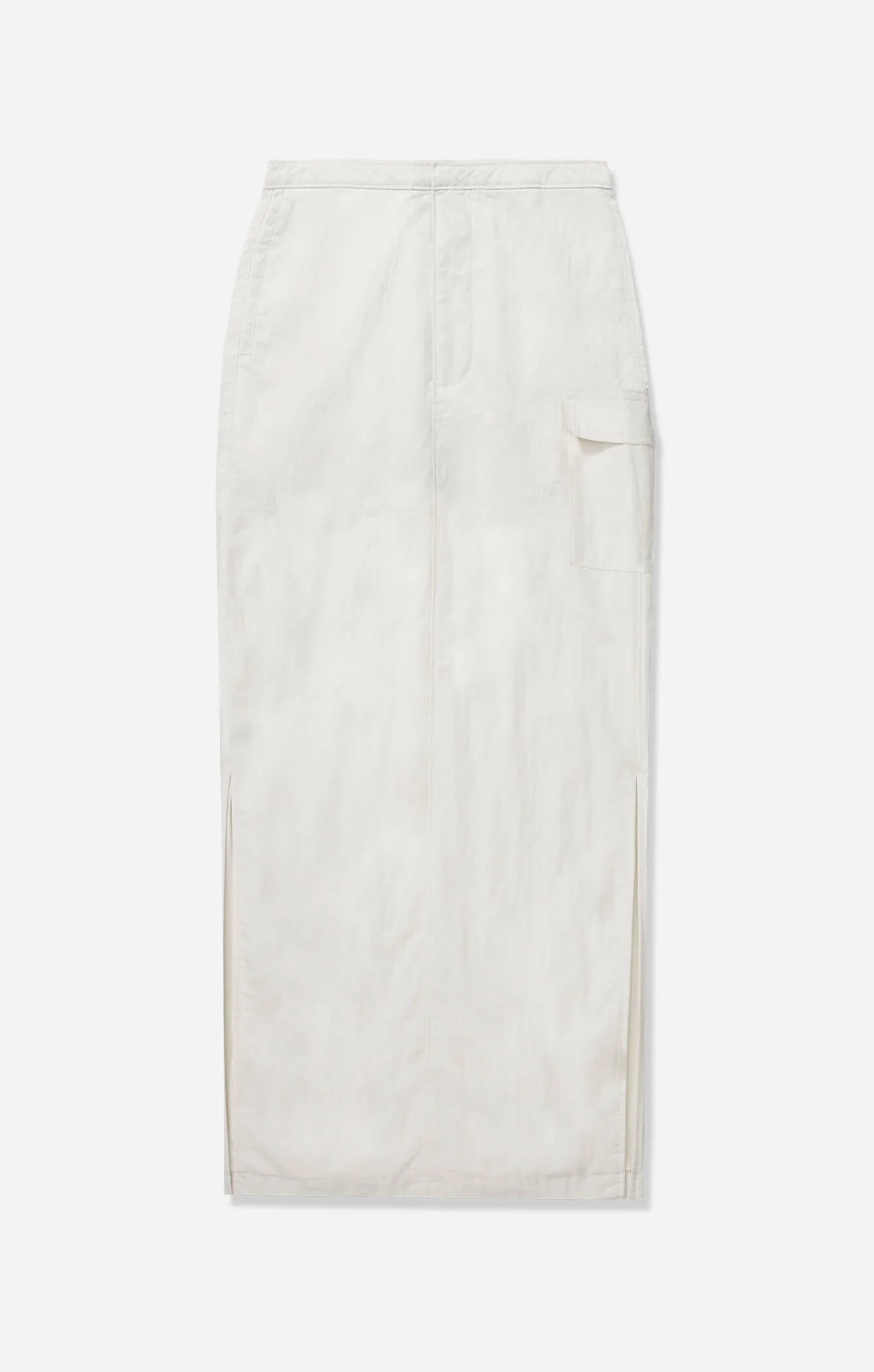 THE CARGO MAXI SKIRT - IVORY - Image 7