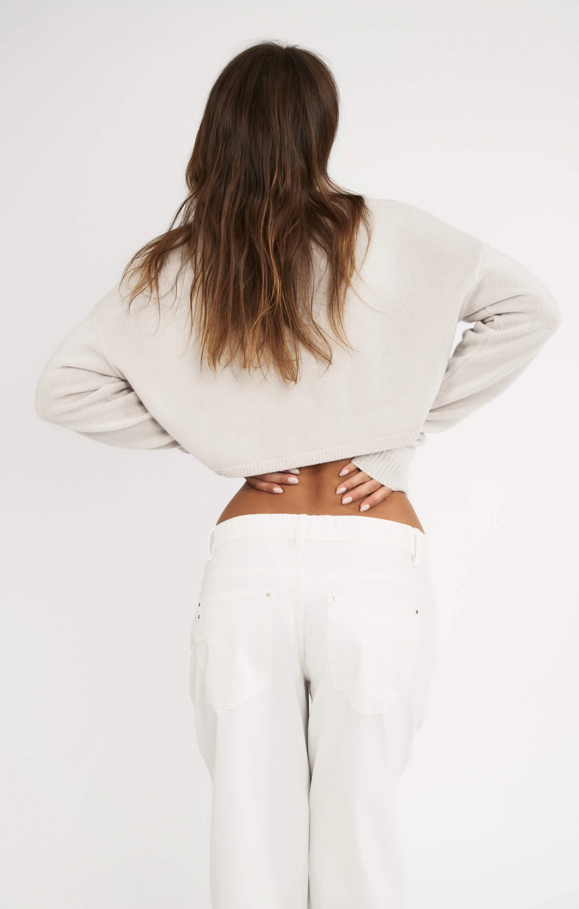 THE CROPPED UNIVERSAL KNIT 2.0 - BONE - Image 7