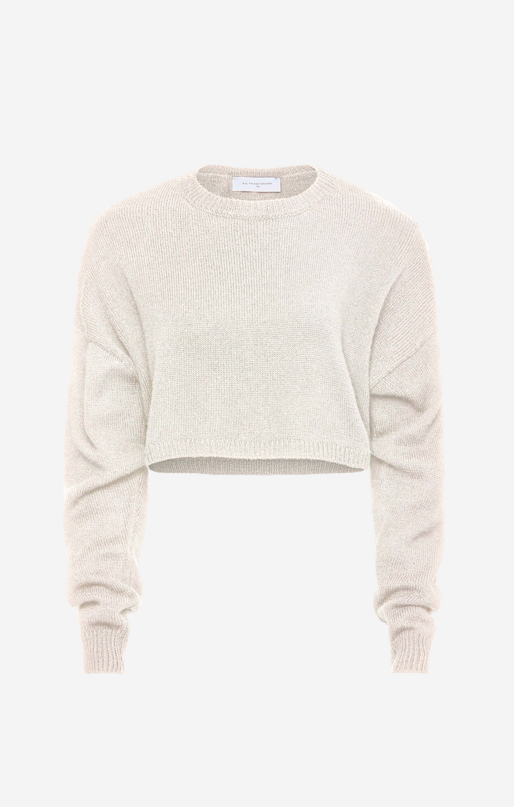 THE CROPPED UNIVERSAL KNIT 2.0 - BONE - Image 8