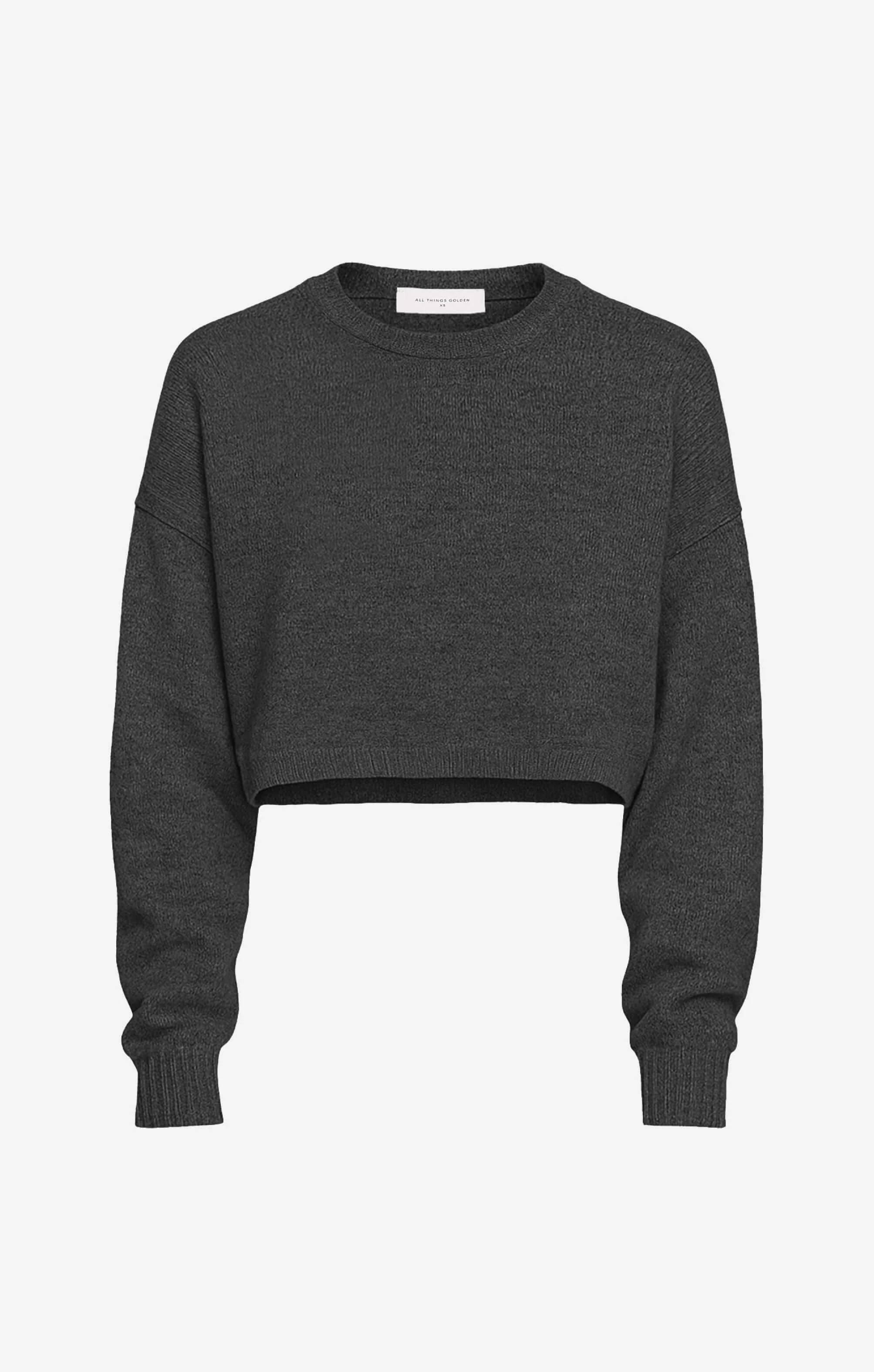 THE CROPPED UNIVERSAL KNIT 2.0 - CHARCOAL - Image 8