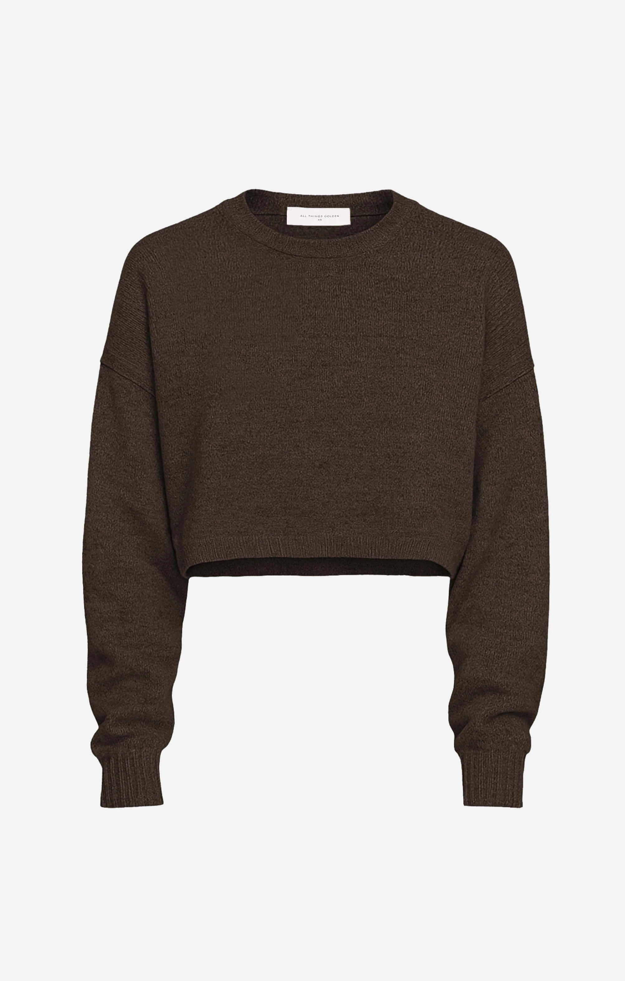 THE CROPPED UNIVERSAL KNIT 2.0 - ESPRESSO MARLE - Image 7