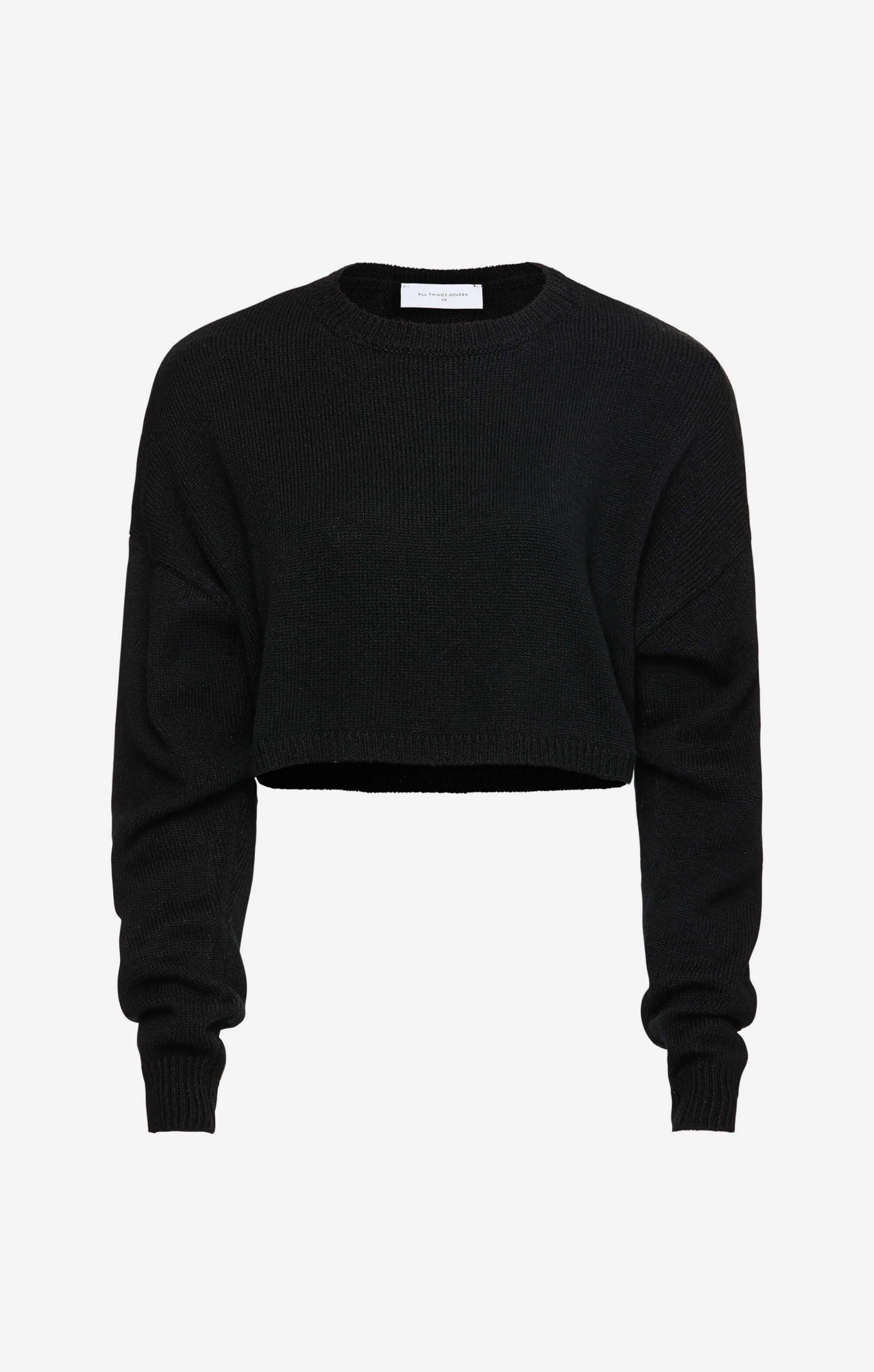THE CROPPED UNIVERSAL KNIT 2.0 - BLACK - Image 7