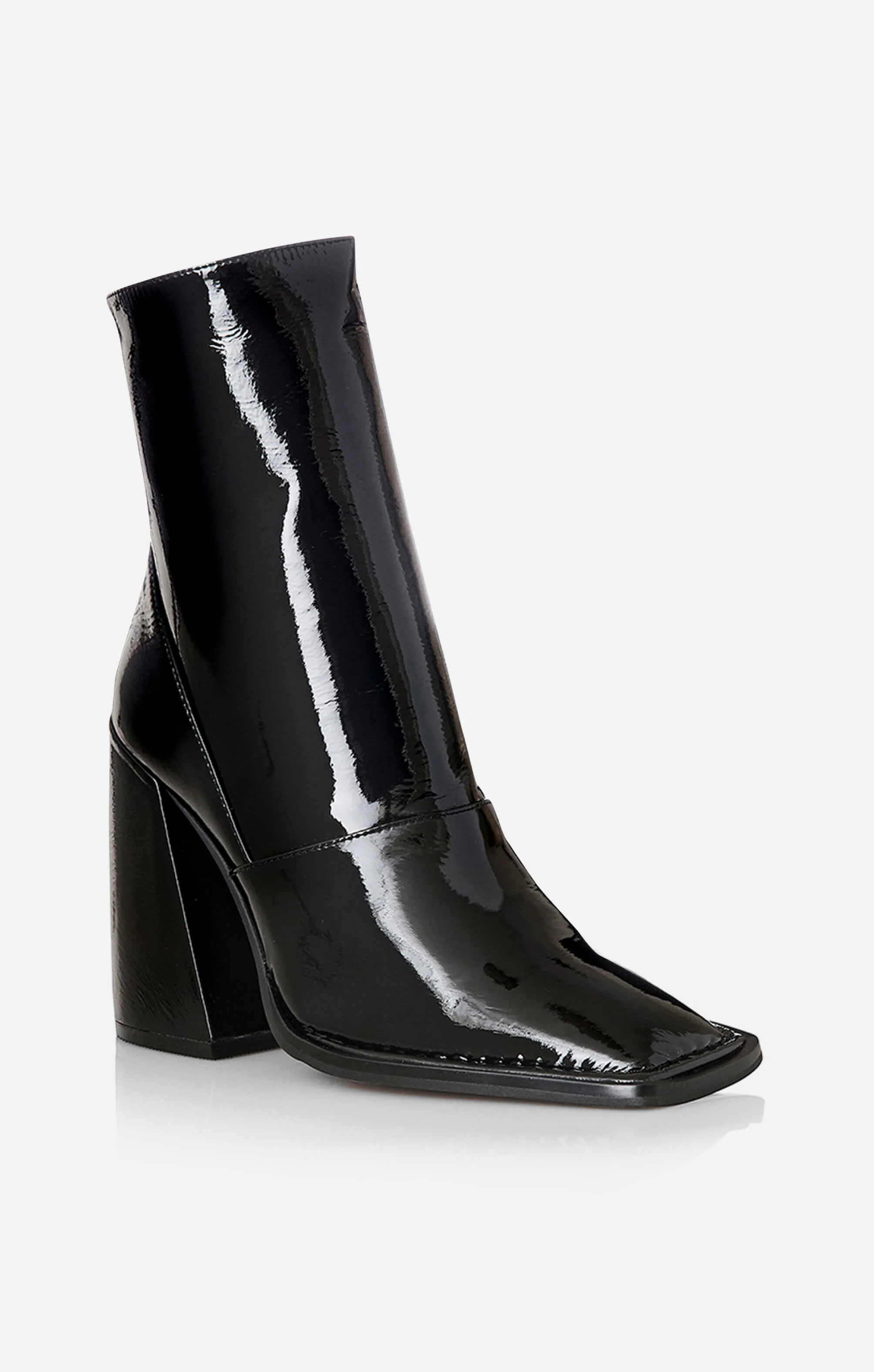 THE EDEN BOOT - BLACK PATENT - Image 2