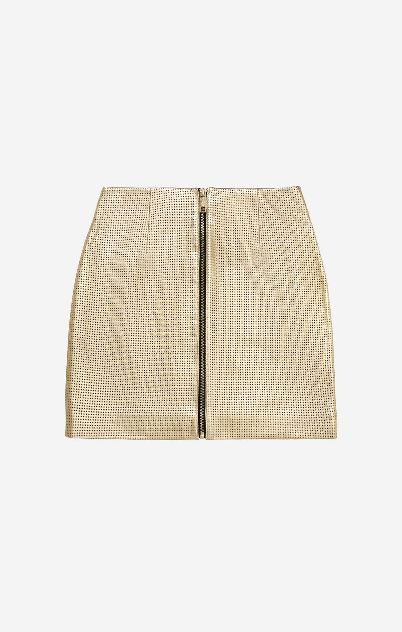 THE GO TO MINI SKIRT - GOLD LEATHER - Image 6