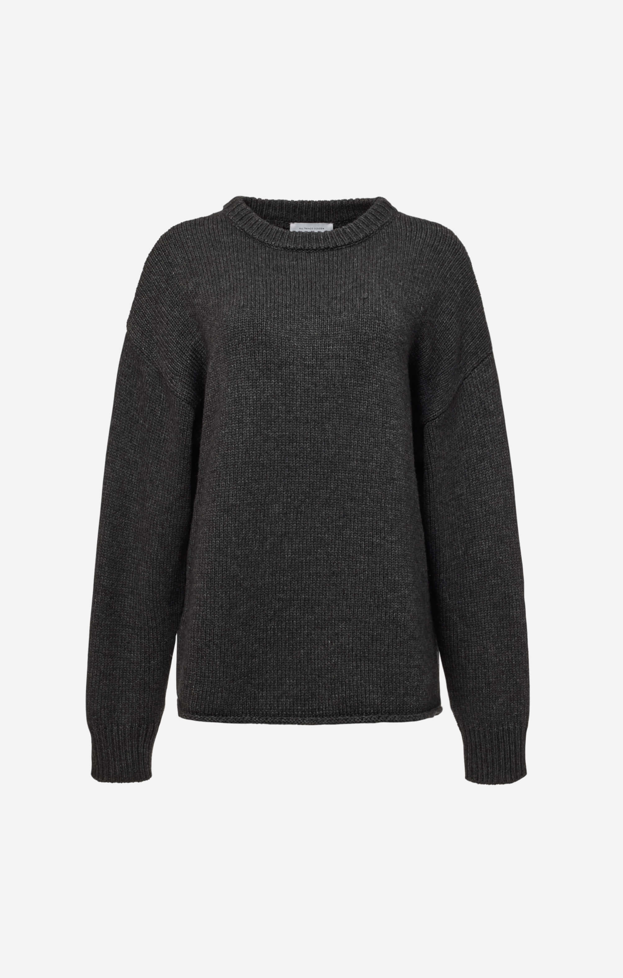 THE HEAVY KNIT LONG - CHARCOAL - Image 6