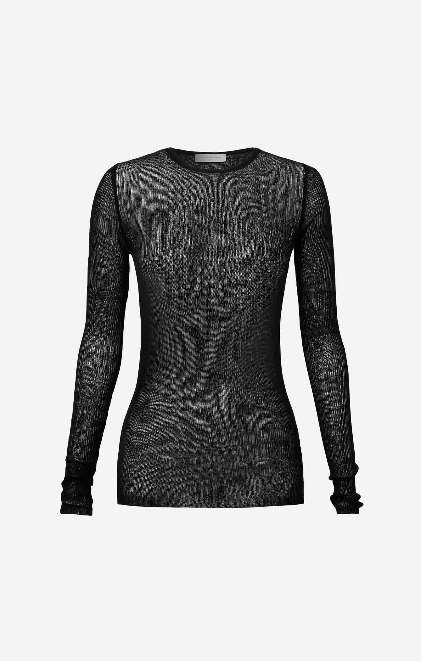 THE KNITTED LONG SLEEVE - BLACK - Image 7