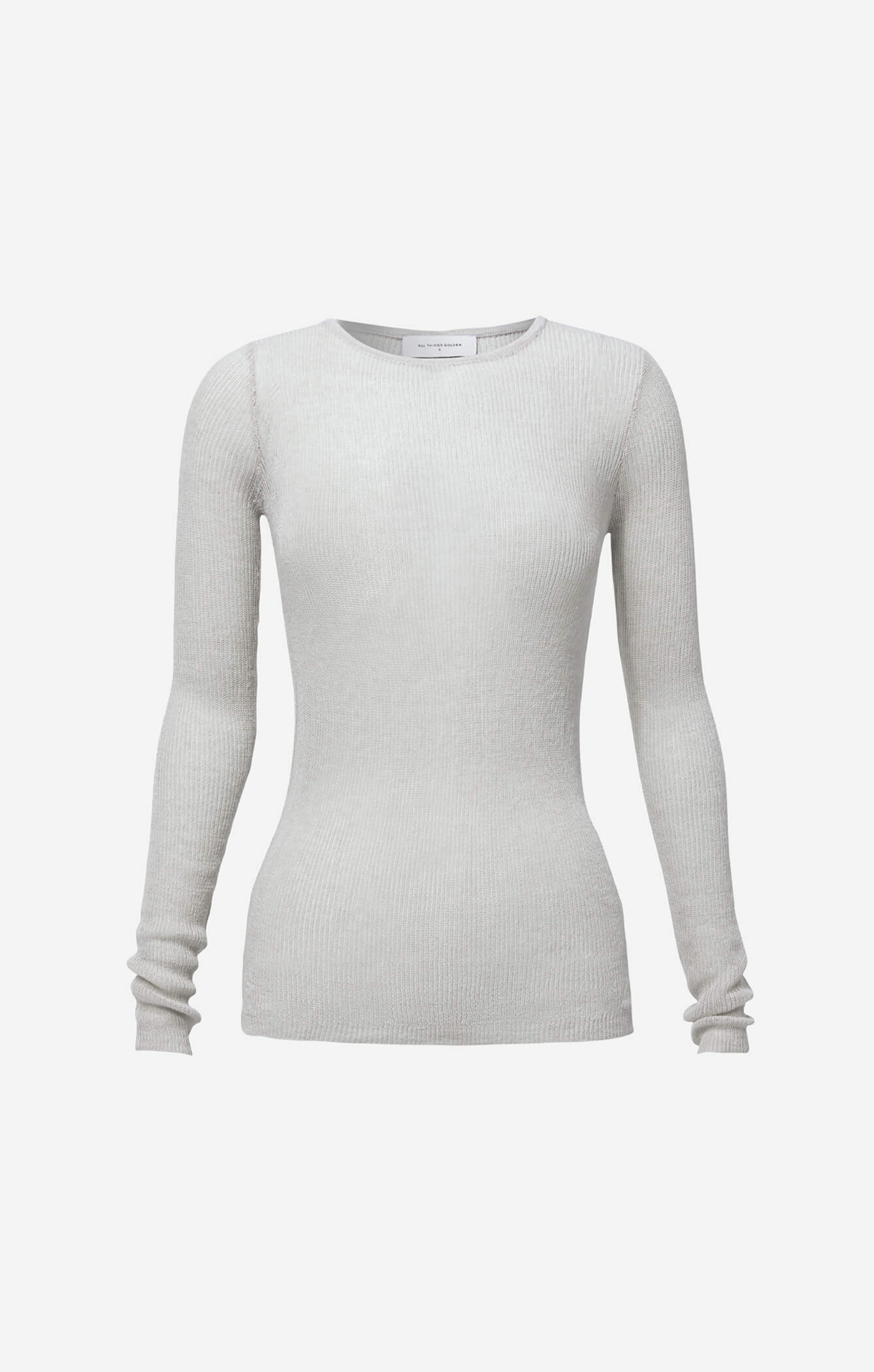 THE KNITTED LONG SLEEVE - STONE - Image 6