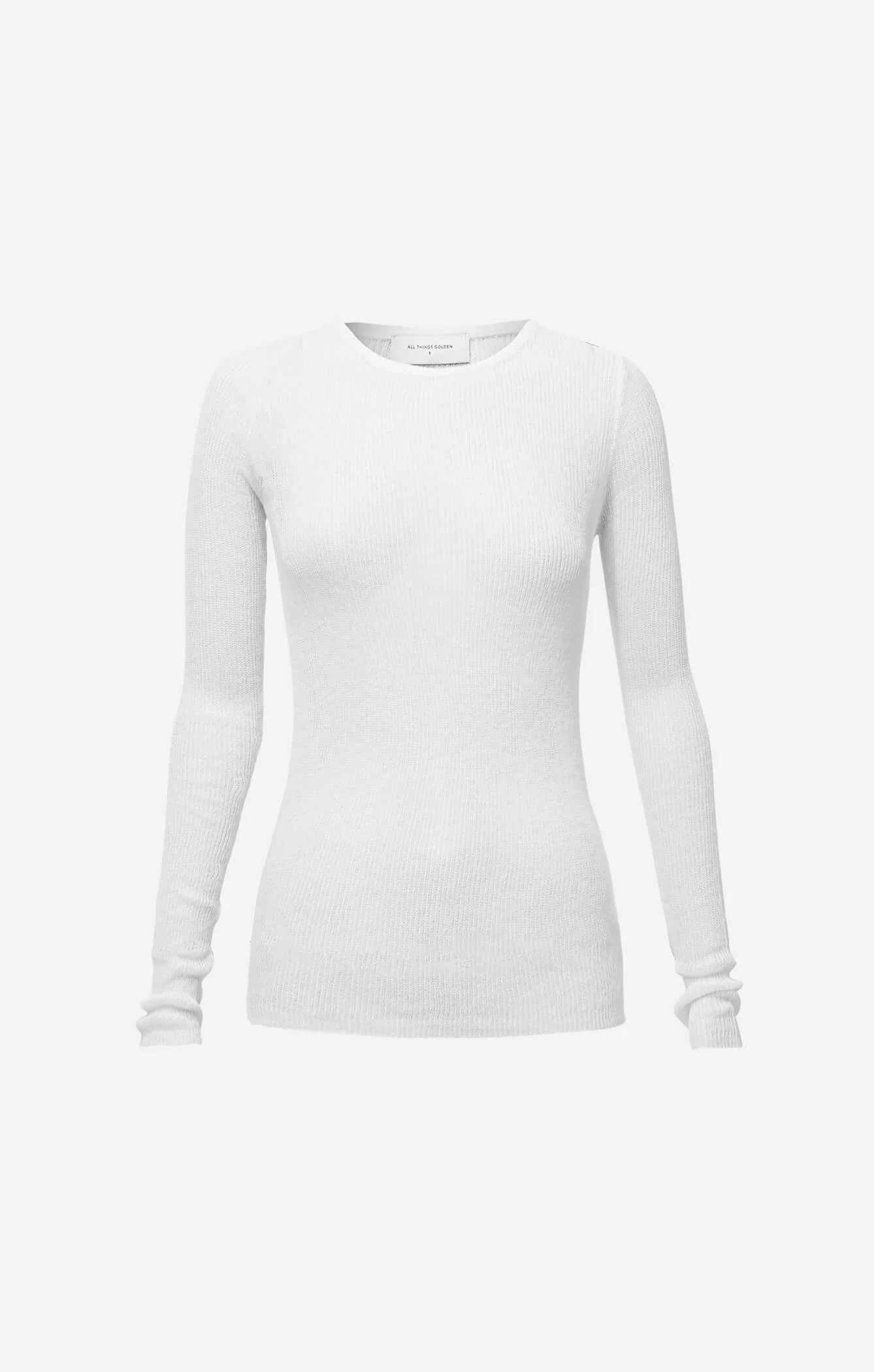THE KNITTED LONG SLEEVE - WHITE - Image 7