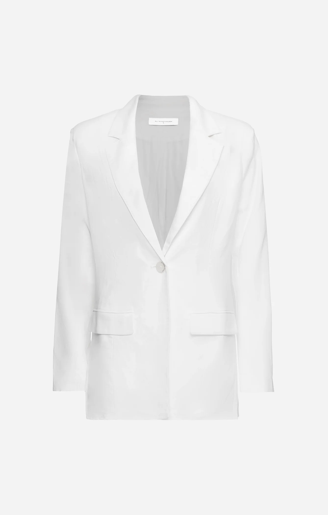 THE LINEN CLASSIC BLAZER - WHITE - Image 9