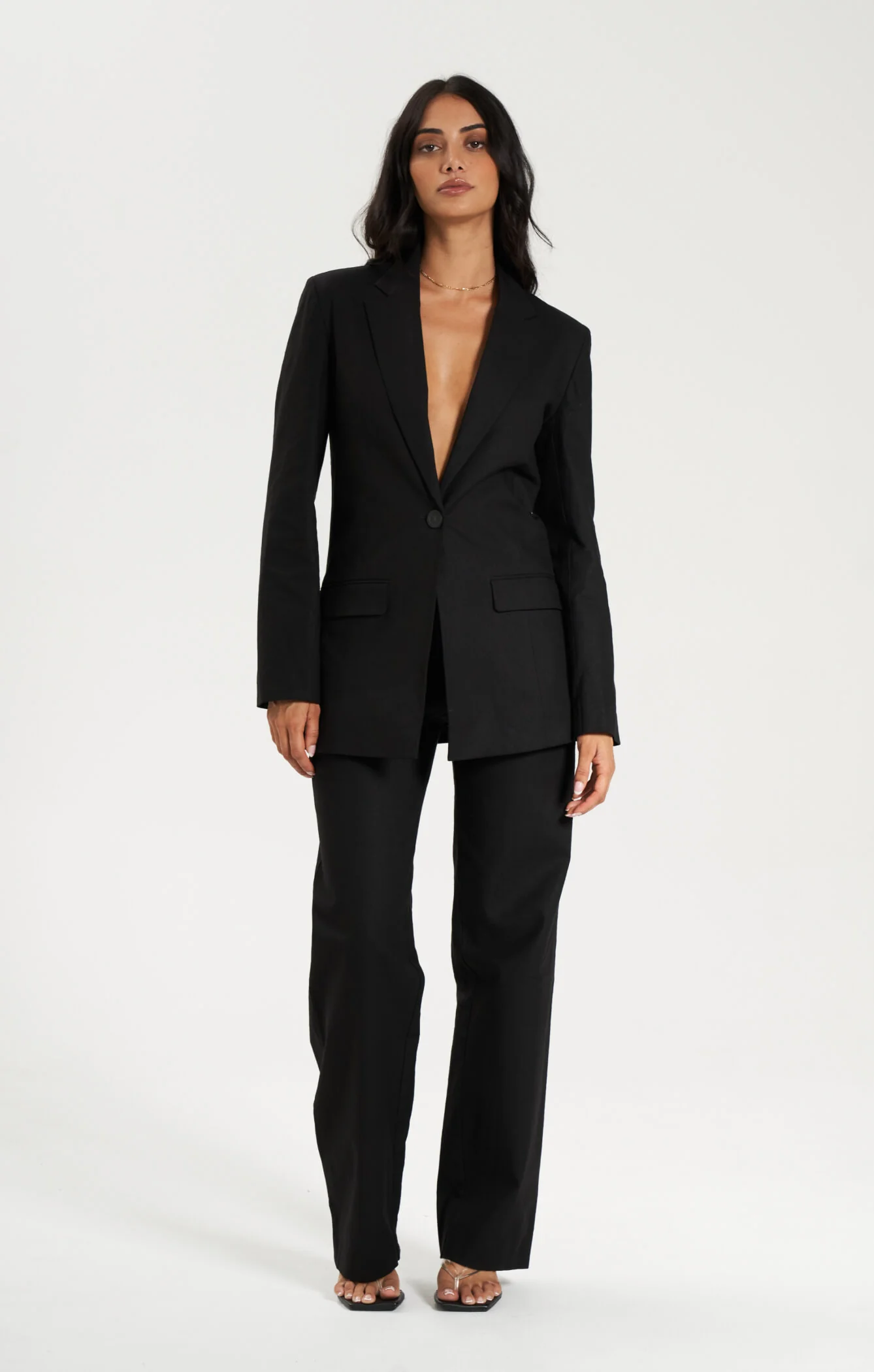 THE LINEN CLASSIC PANT - BLACK - Image 6
