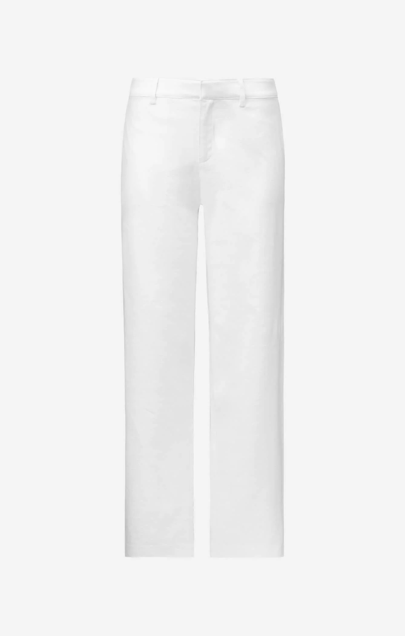 THE LINEN LOW RISE PANT - WHITE - Image 7