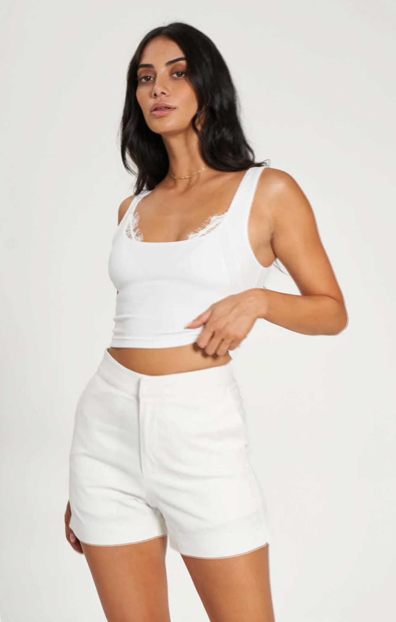 THE LINEN SHORT - WHITE - Image 4