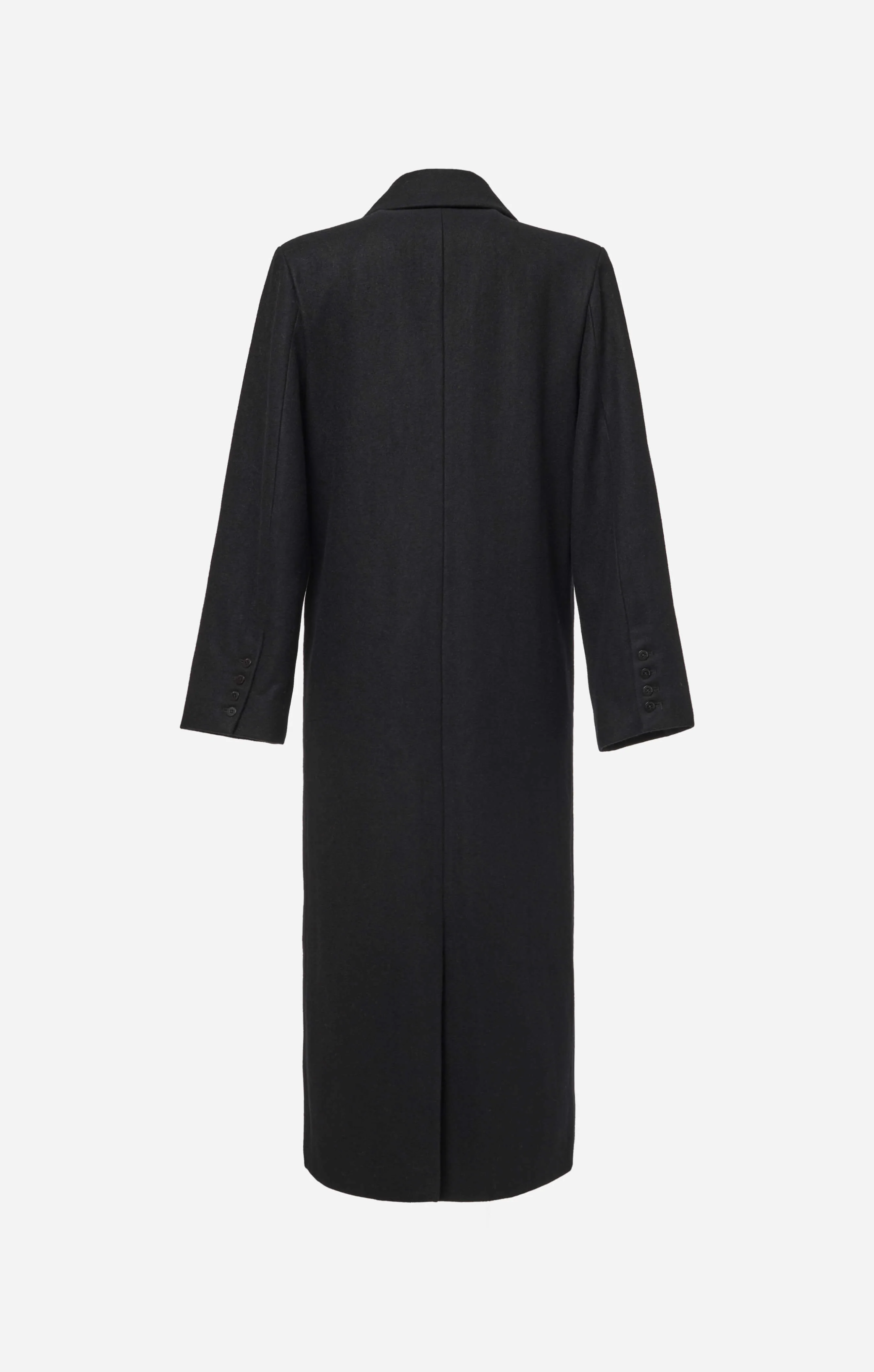 THE LONGLINE CLASSIC COAT - BLACK - Image 9