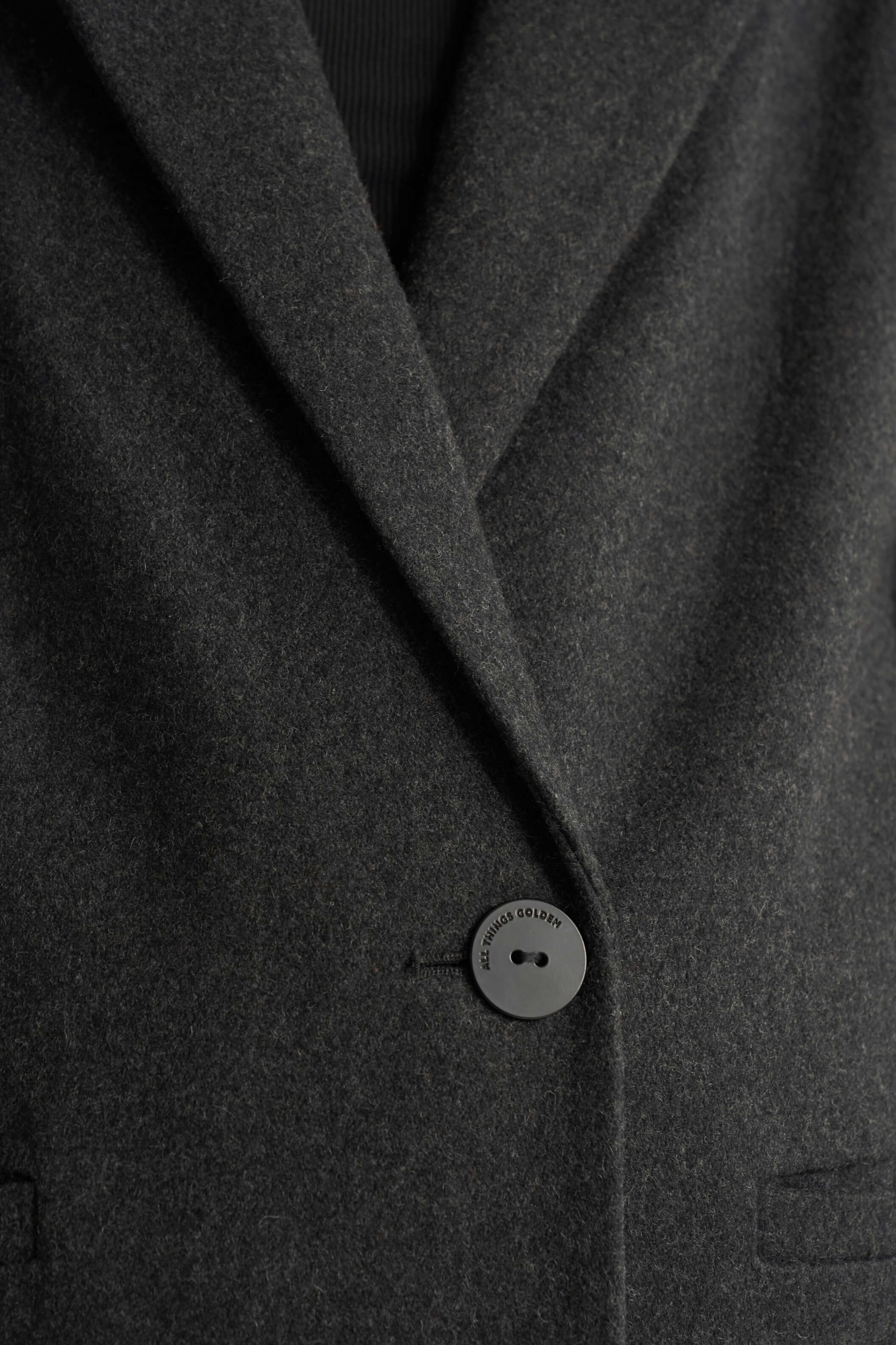 THE LONGLINE CLASSIC COAT - CHARCOAL - Image 10