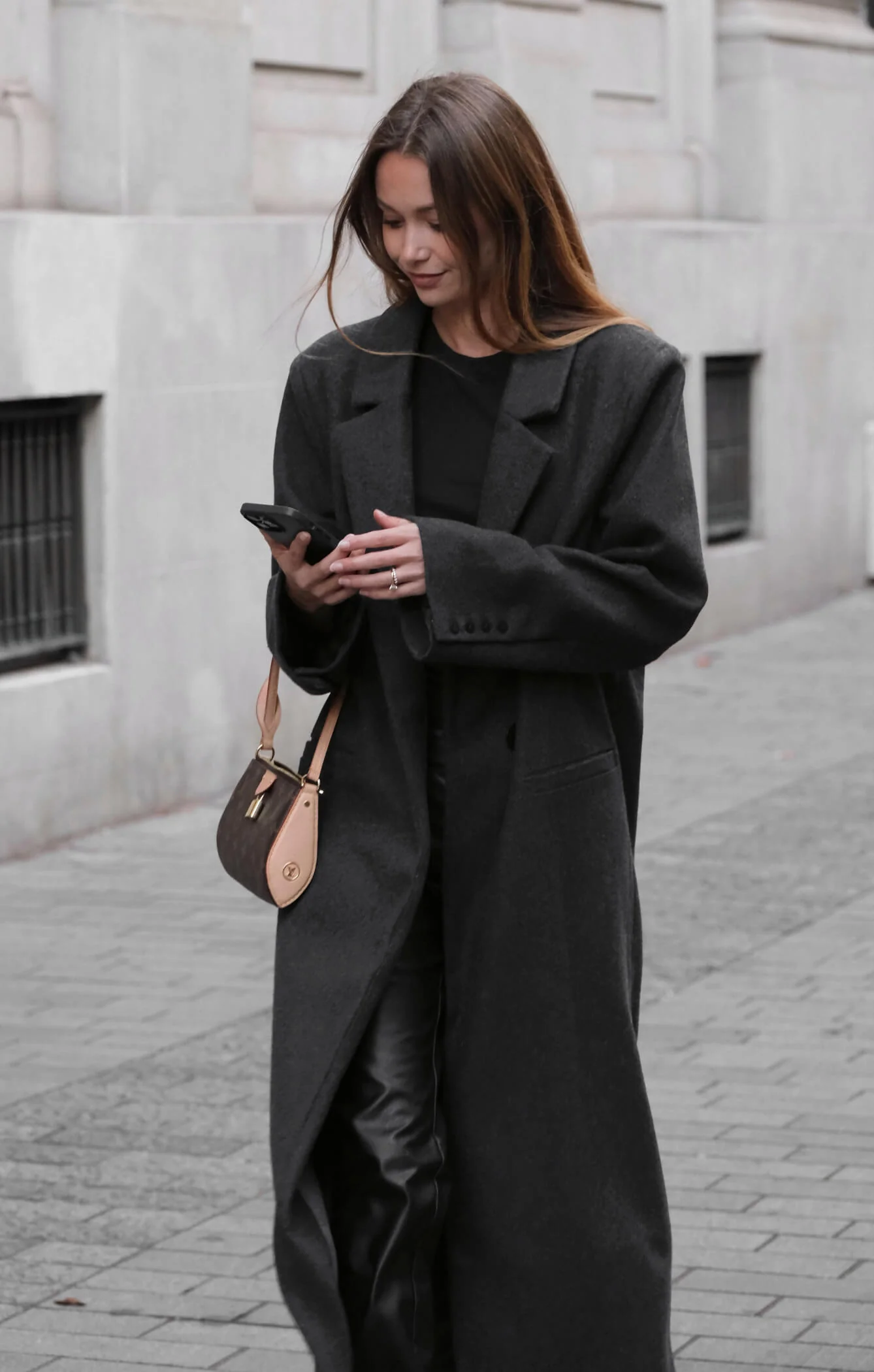 THE LONGLINE CLASSIC COAT - CHARCOAL - Image 7