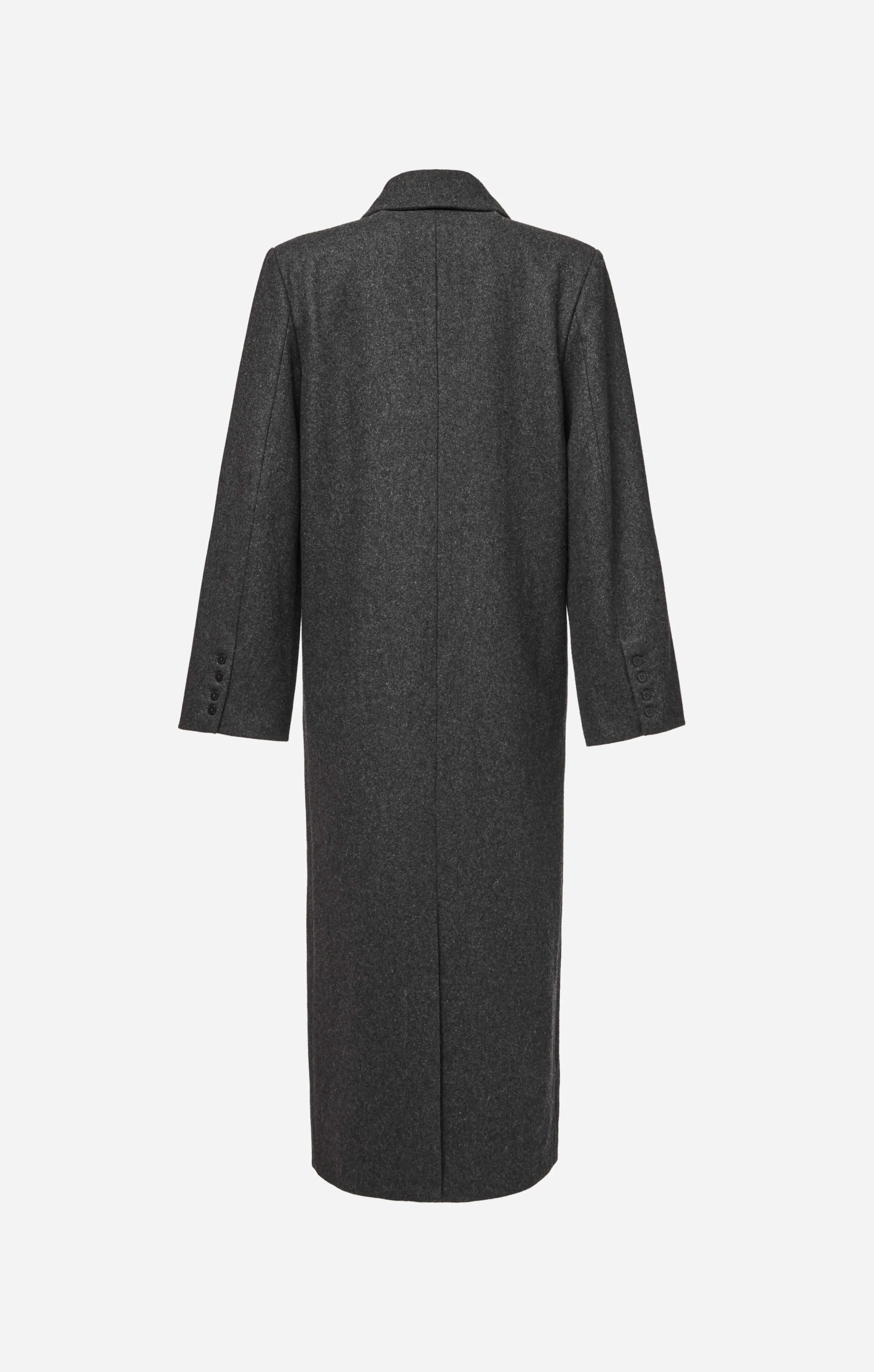 THE LONGLINE CLASSIC COAT - CHARCOAL - Image 9