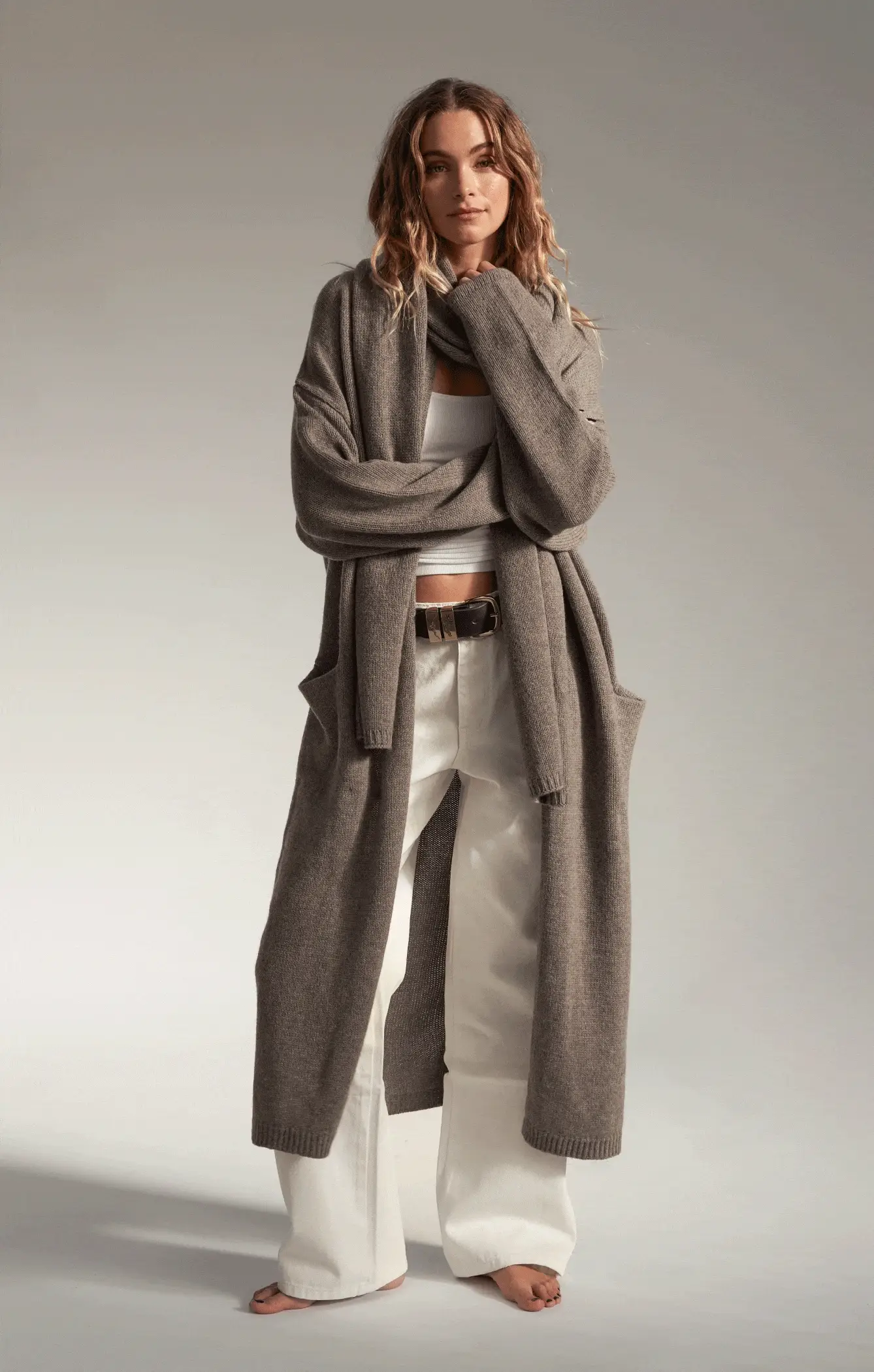 THE LOW RISE BAGGY JEAN - CHALK - Image 8