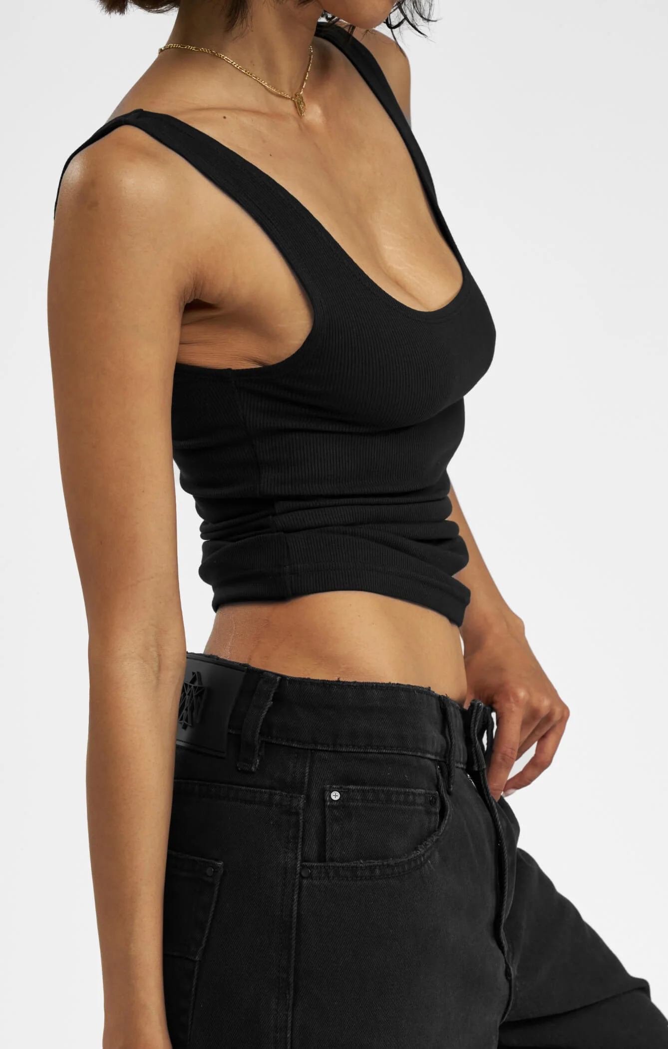 THE LOW RISE BAGGY JEAN - WASHED BLACK - Image 3