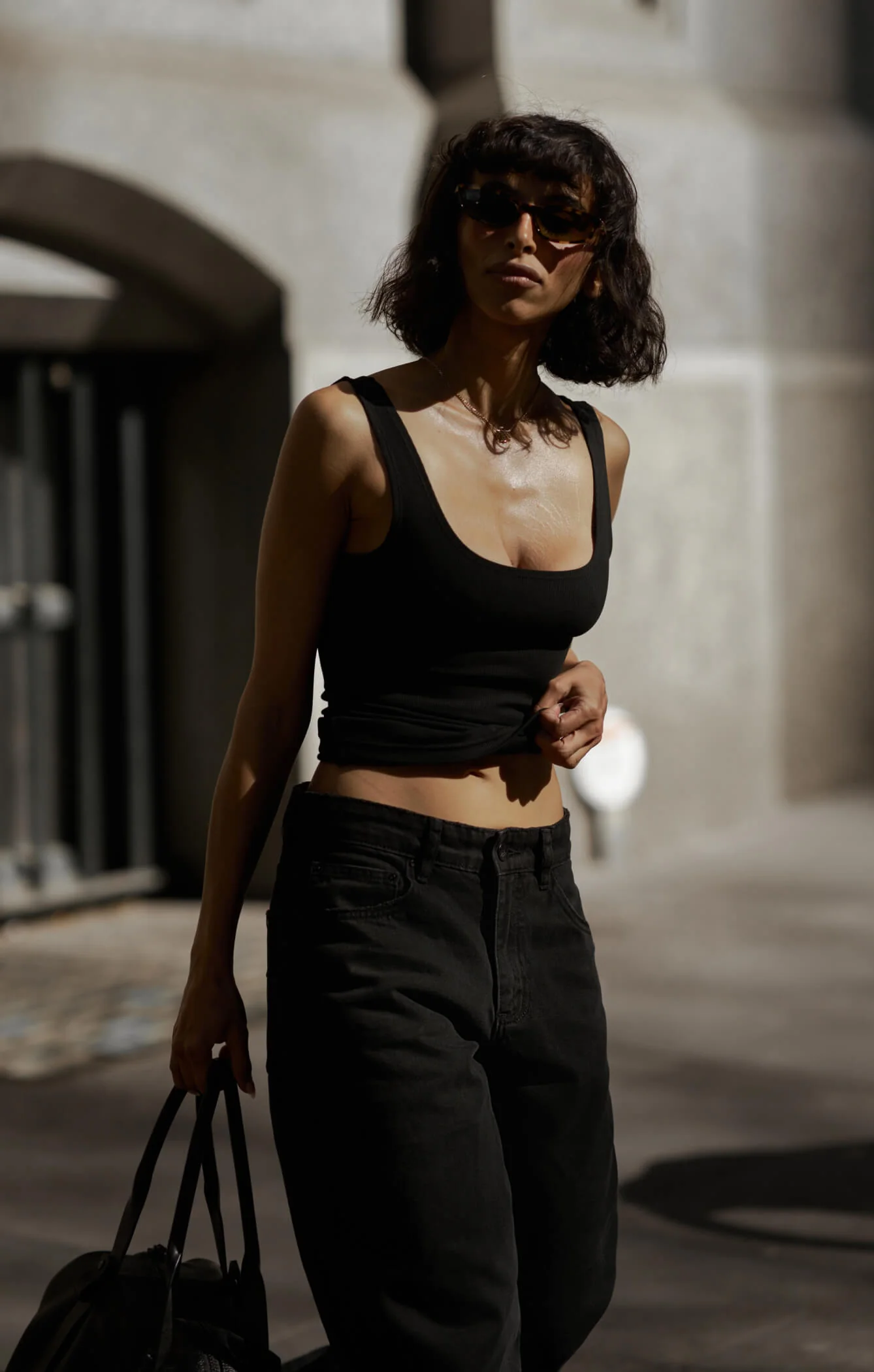 THE LOW RISE BAGGY JEAN - WASHED BLACK - Image 8
