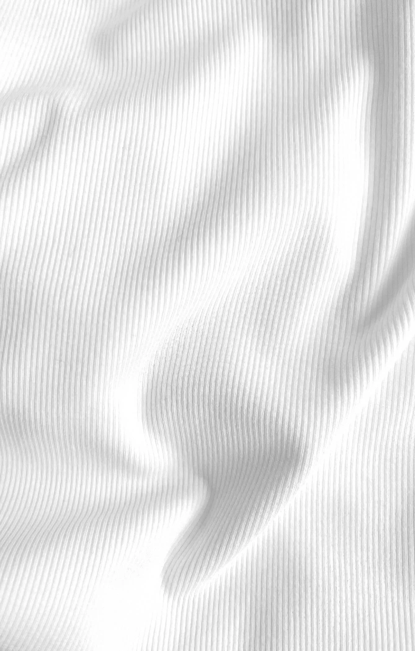 THE LUXE RIB LONG SLEEVE TOP - WHITE - Image 9