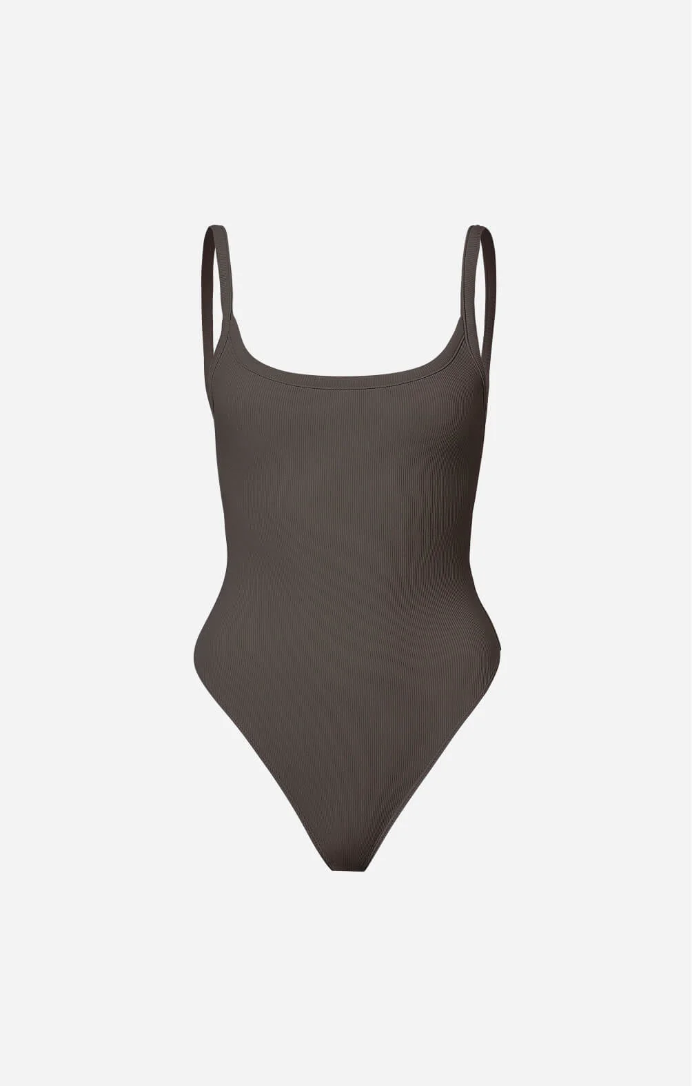 THE LUXE RIB LOW BACK BODYSUIT - ESPRESSO - Image 6