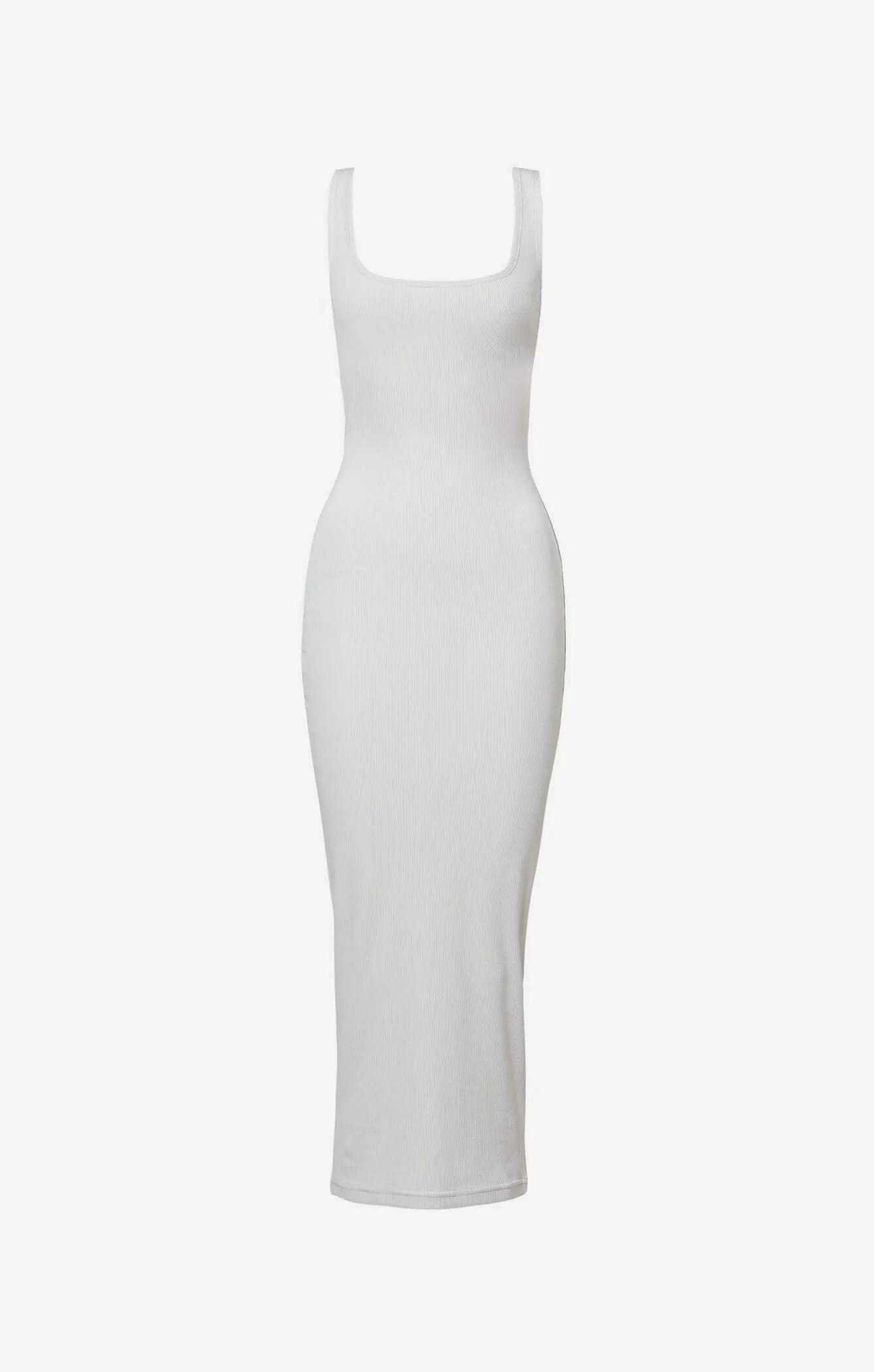 THE LUXE RIB MAXI DRESS - STONE - Image 8