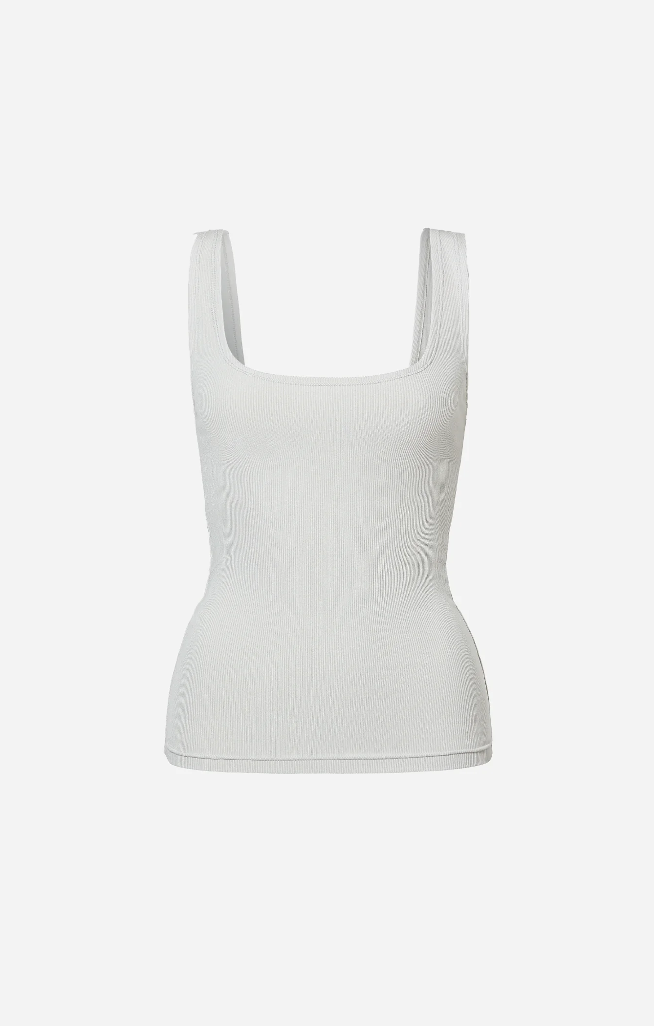 THE LUXE RIB TANK - STONE - Image 6